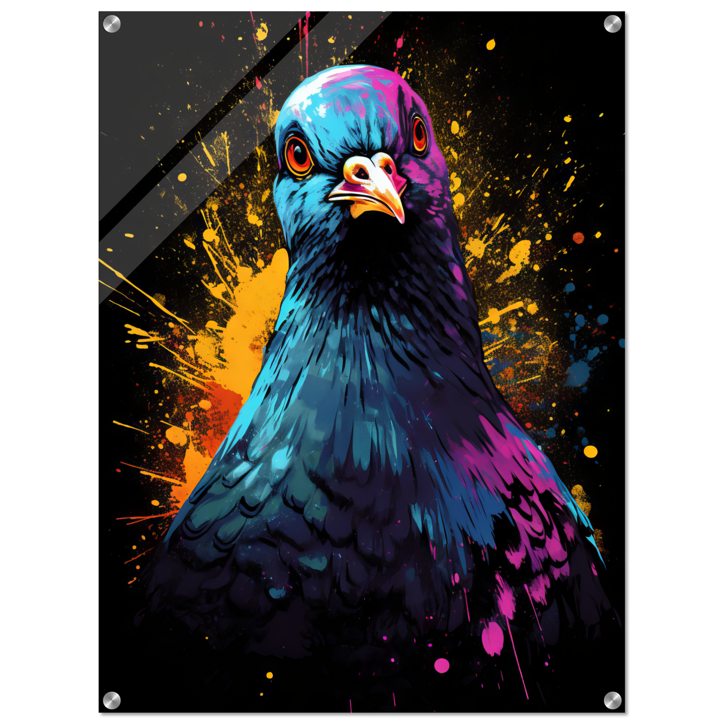 Vogel Taube Pop-Art (BIRD03)