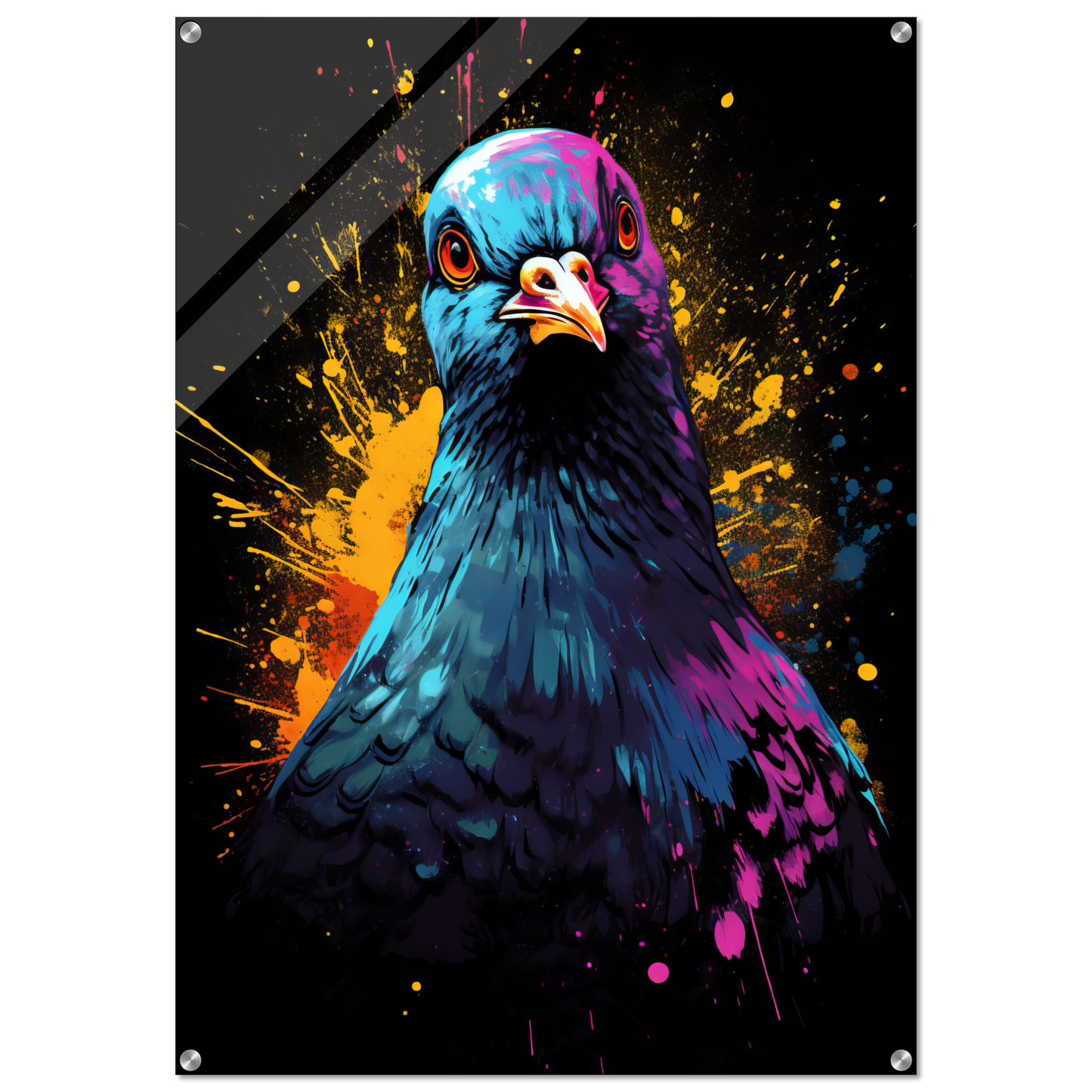 Vogel Taube Pop-Art (BIRD03)