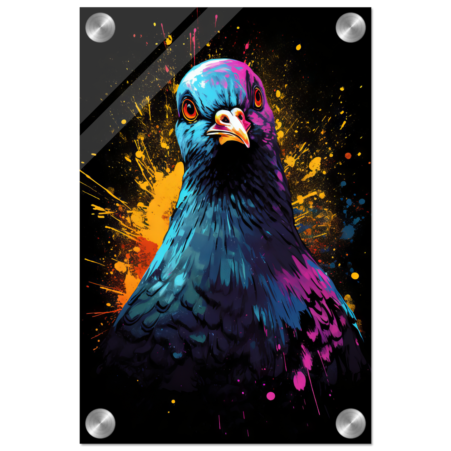 Vogel Taube Pop-Art (BIRD03)