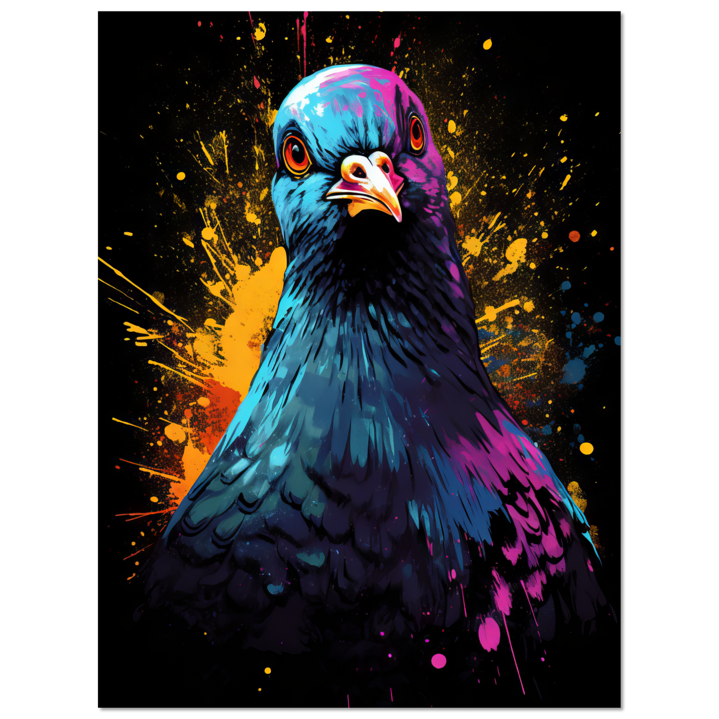 Vogel Taube Pop-Art (BIRD03)