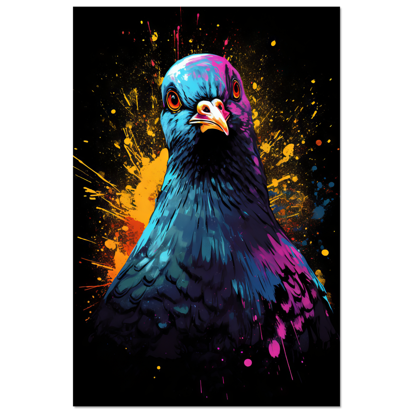 Vogel Taube Pop-Art (BIRD03)