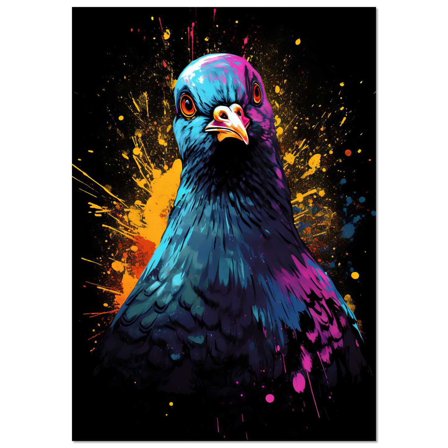 Vogel Taube Pop-Art (BIRD03)