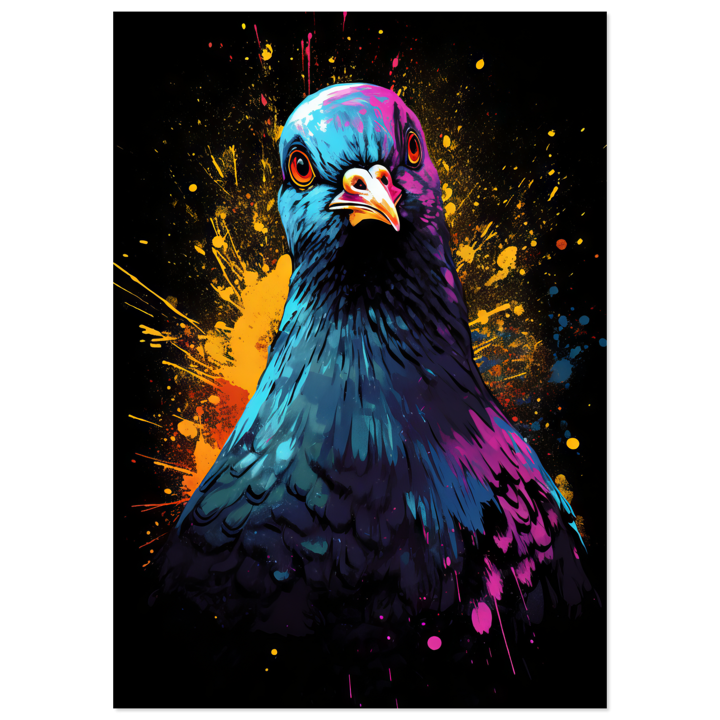 Vogel Taube Pop-Art (BIRD03)