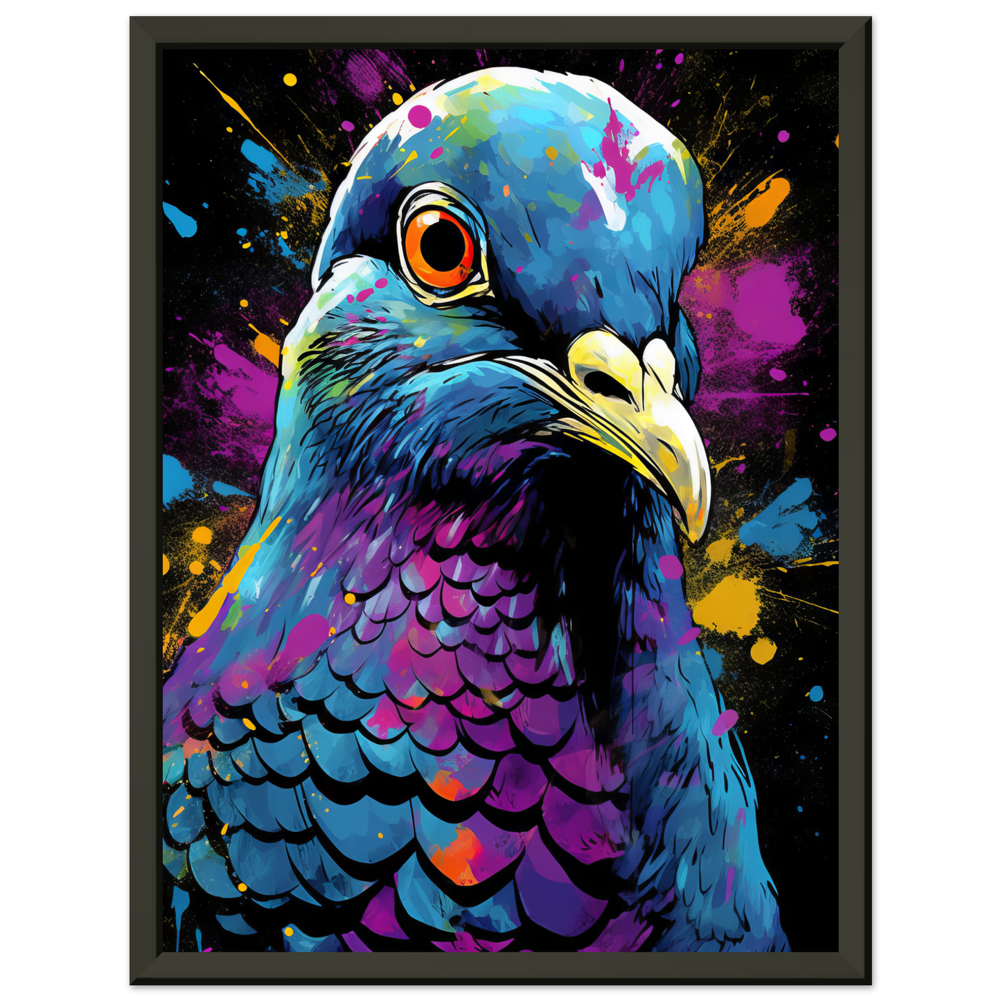Vogel Taube Pop-Art (BIRD04)