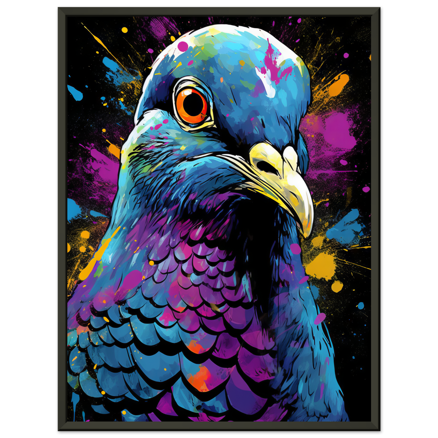 Vogel Taube Pop-Art (BIRD04)
