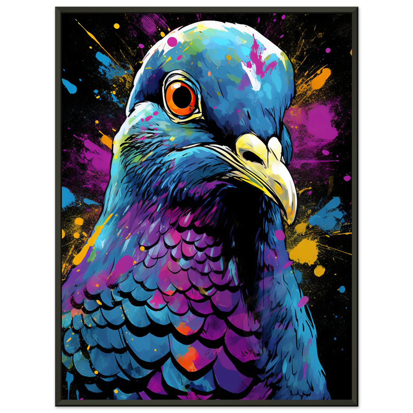 Vogel Taube Pop-Art (BIRD04)
