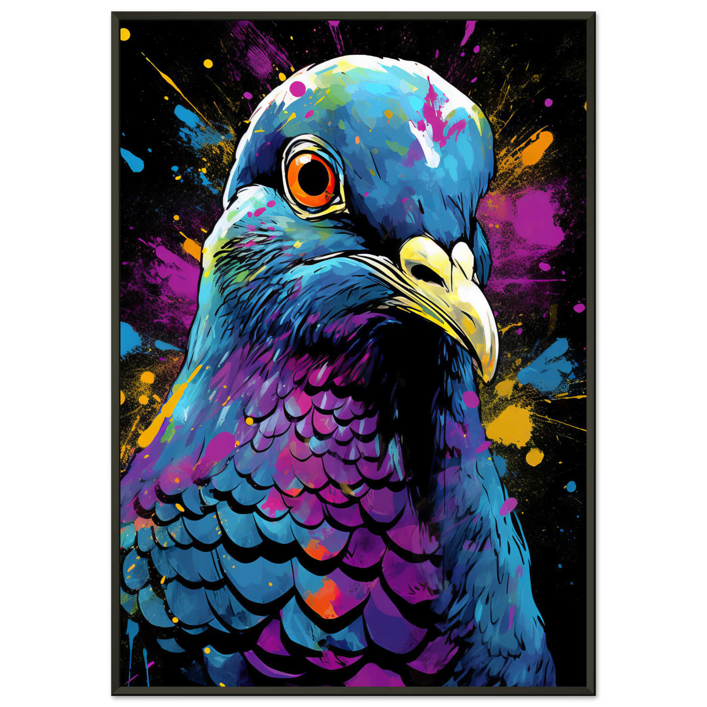 Vogel Taube Pop-Art (BIRD04)