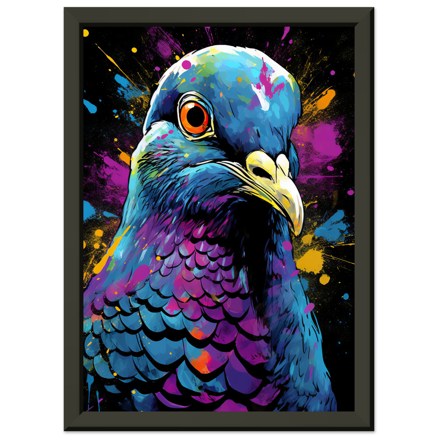 Vogel Taube Pop-Art (BIRD04)