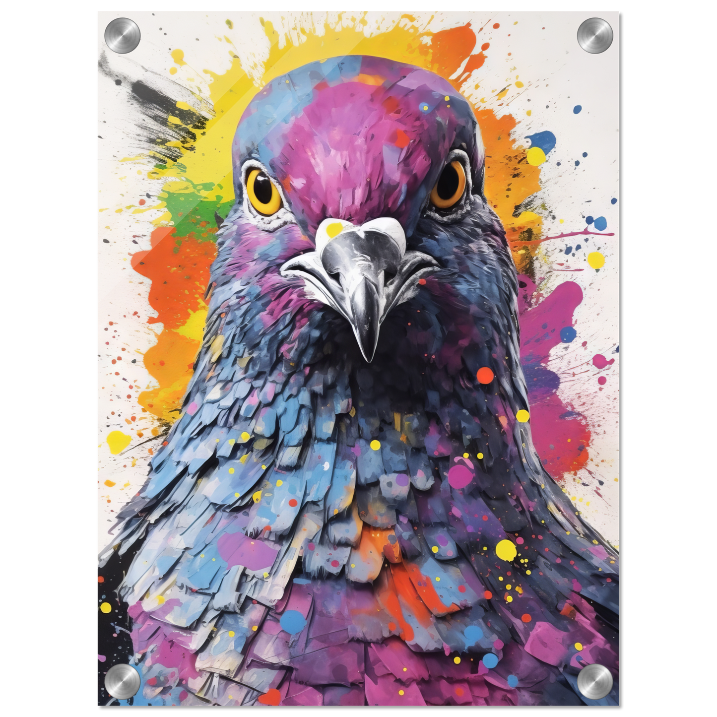 Vogel Taube Pop-Art (BIRD05)