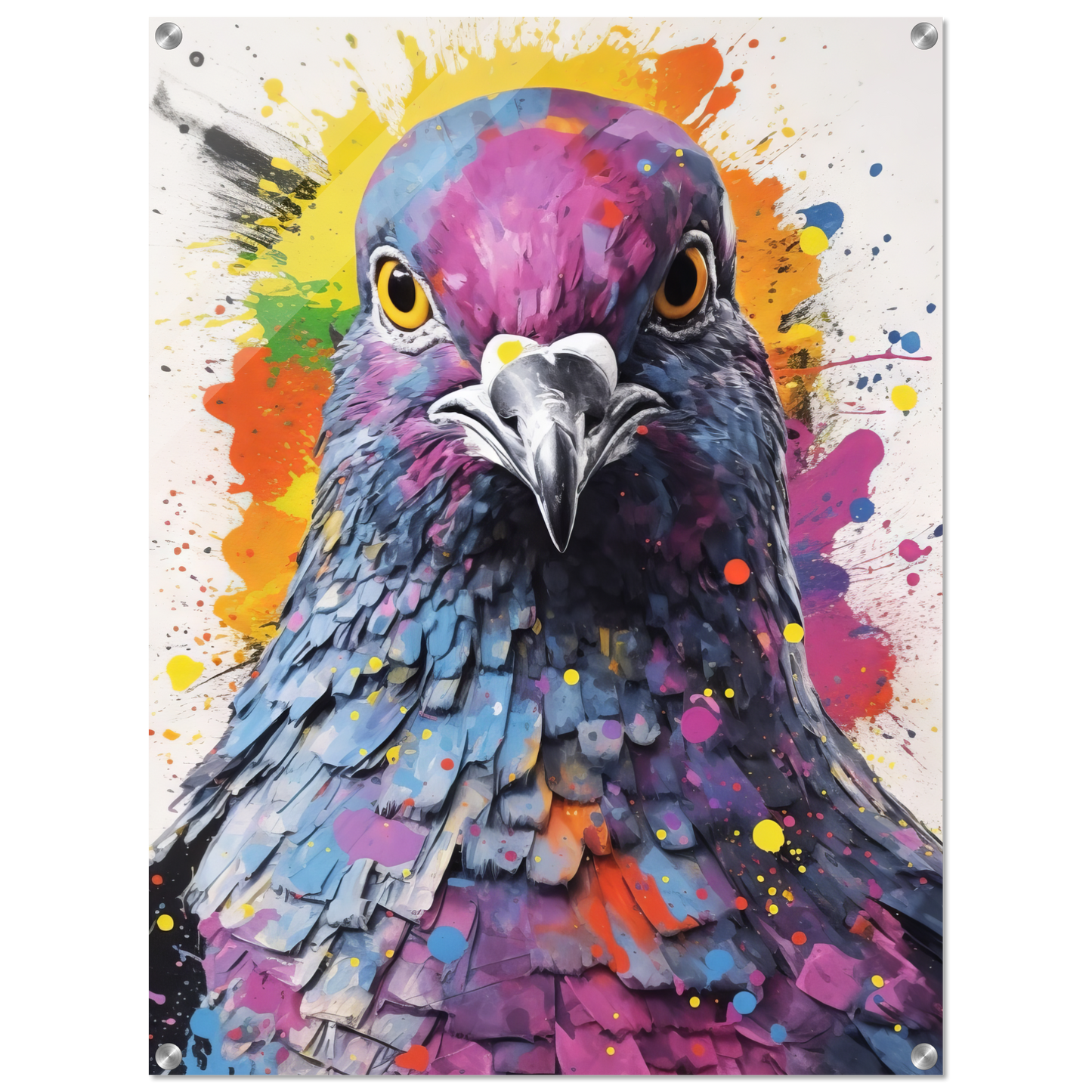 Vogel Taube Pop-Art (BIRD05)