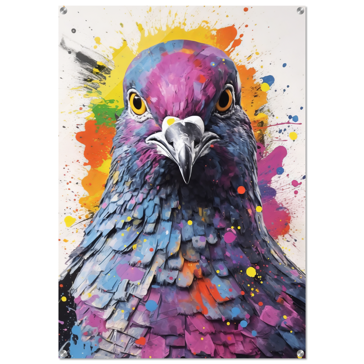Vogel Taube Pop-Art (BIRD05)