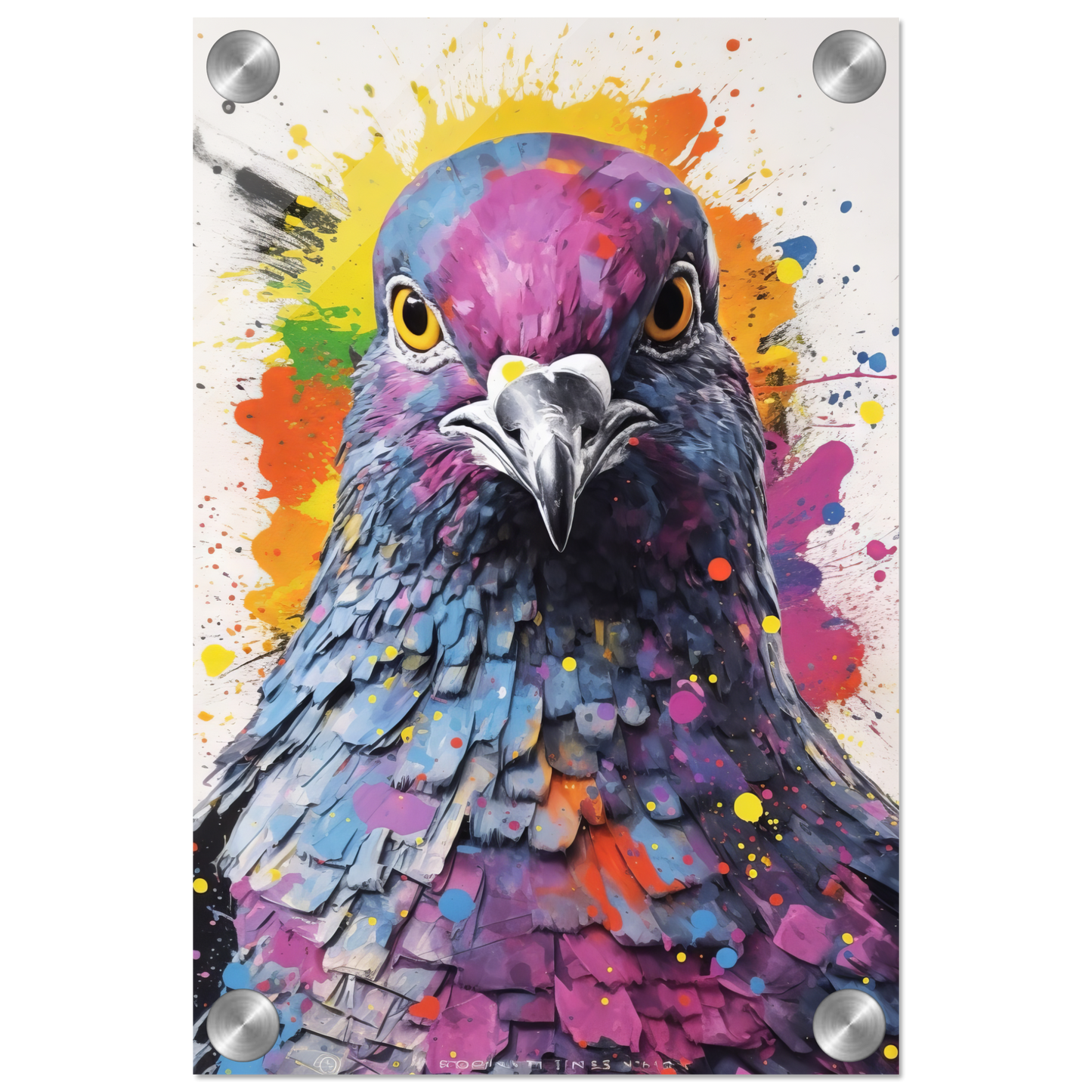 Vogel Taube Pop-Art (BIRD05)