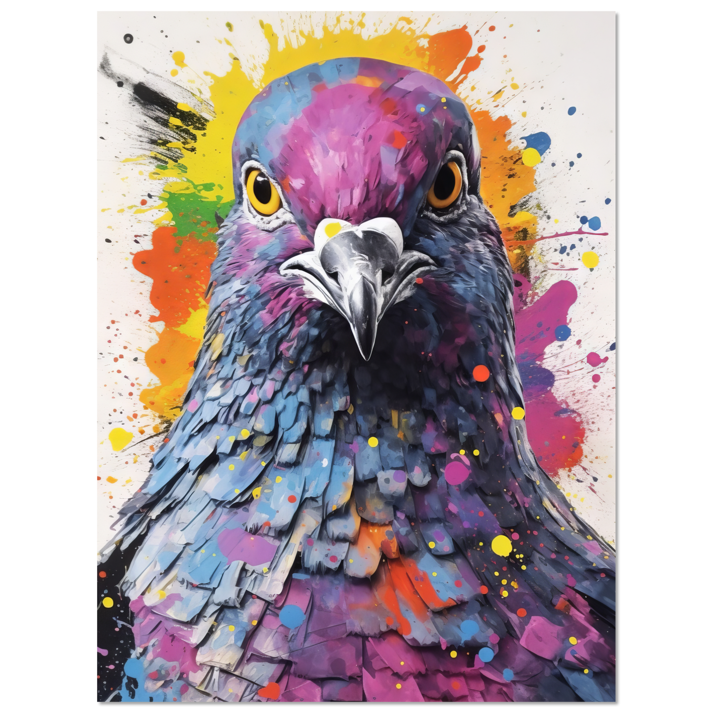 Vogel Taube Pop-Art (BIRD05)