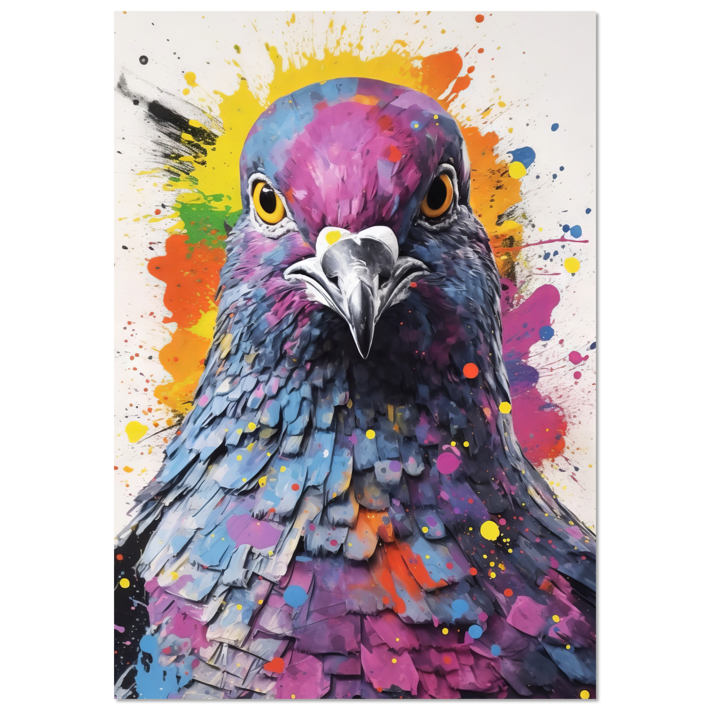 Vogel Taube Pop-Art (BIRD05)