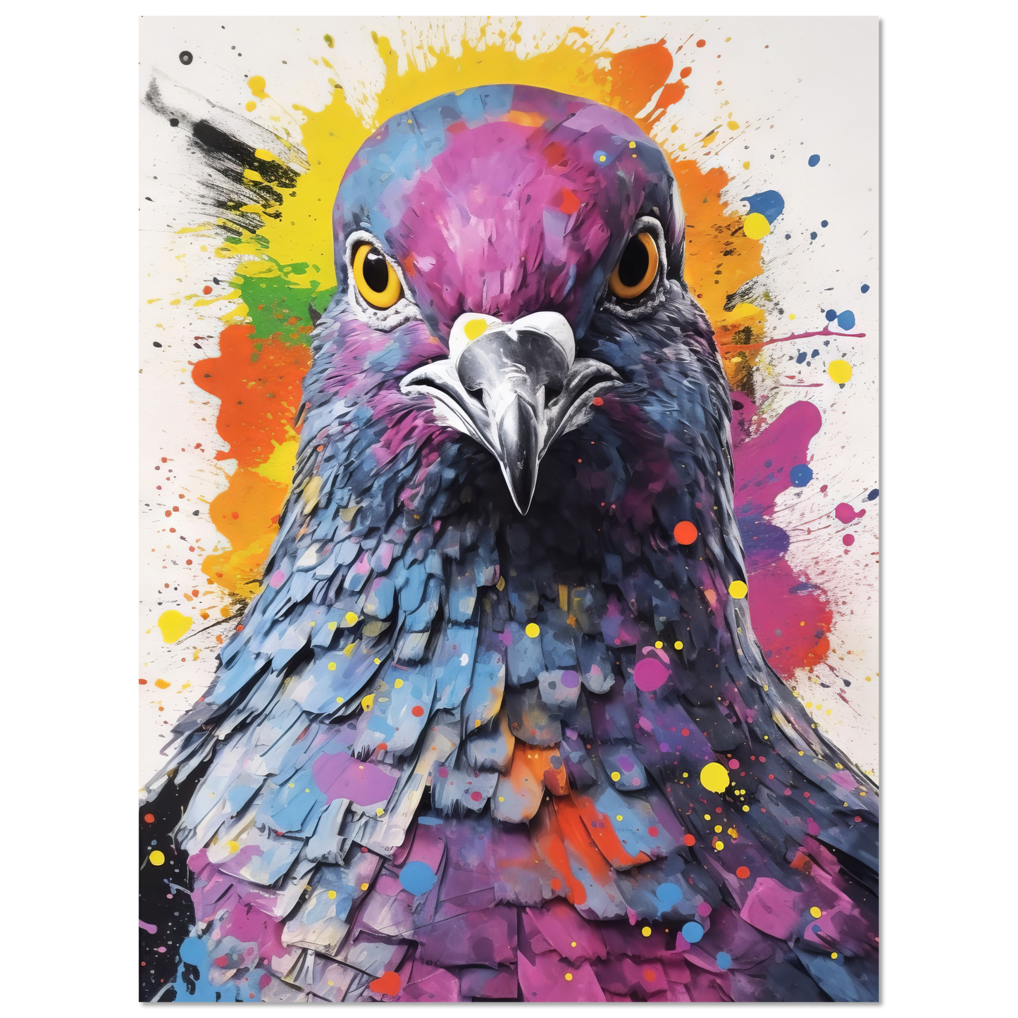 Vogel Taube Pop-Art (BIRD05)
