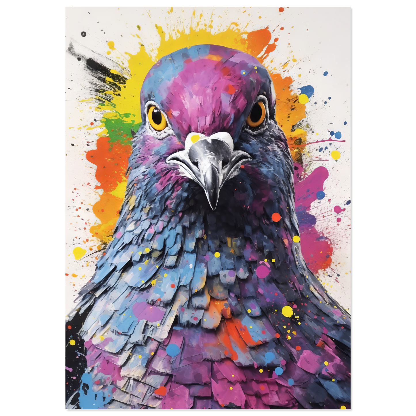 Vogel Taube Pop-Art (BIRD05)