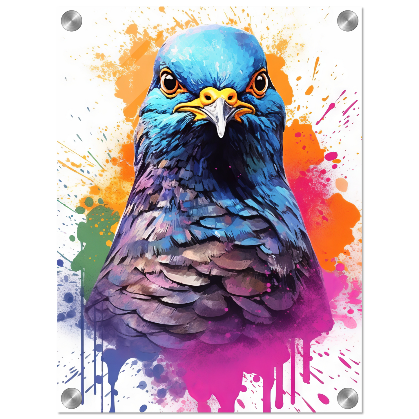 Vogel Taube Pop-Art (BIRD06)