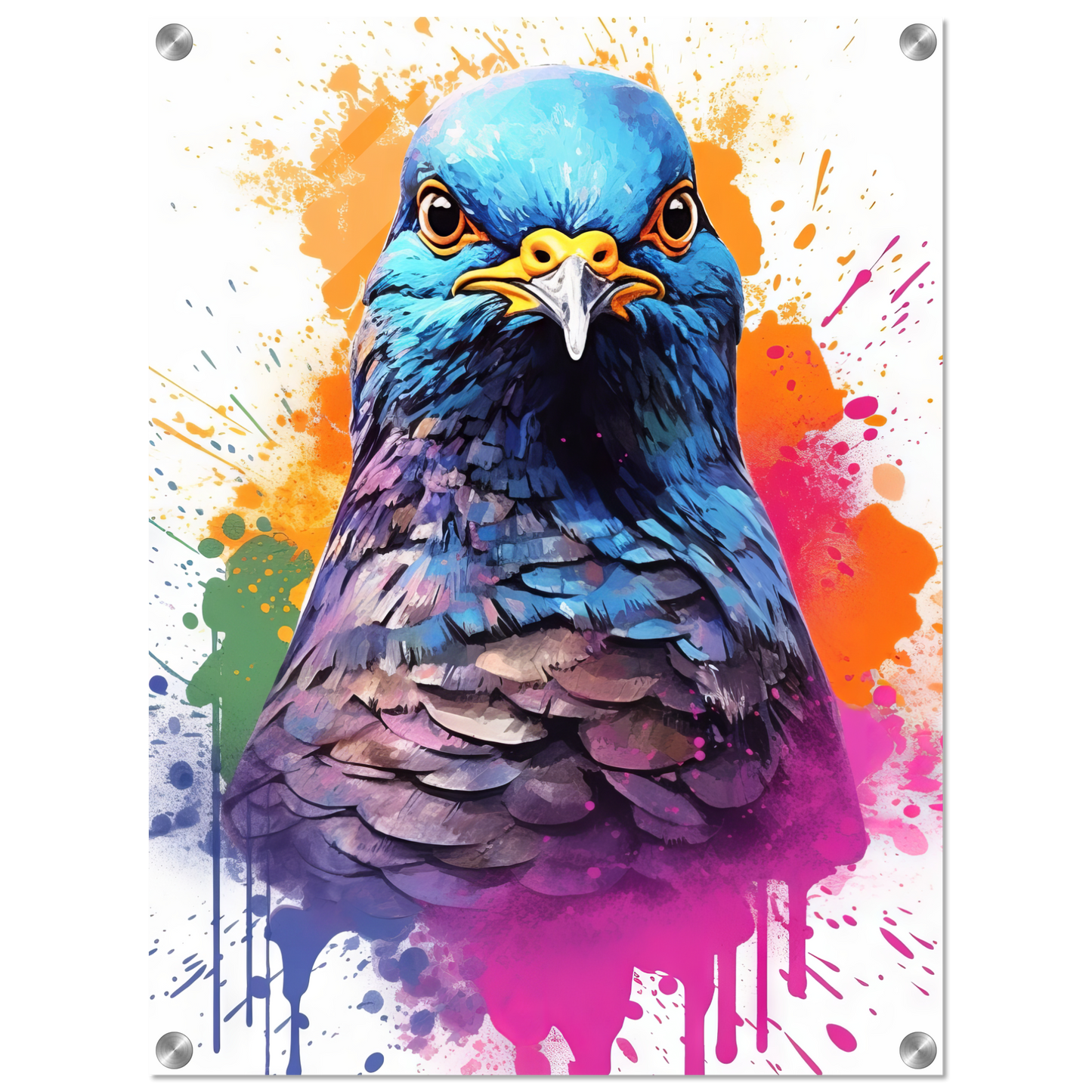 Vogel Taube Pop-Art (BIRD06)