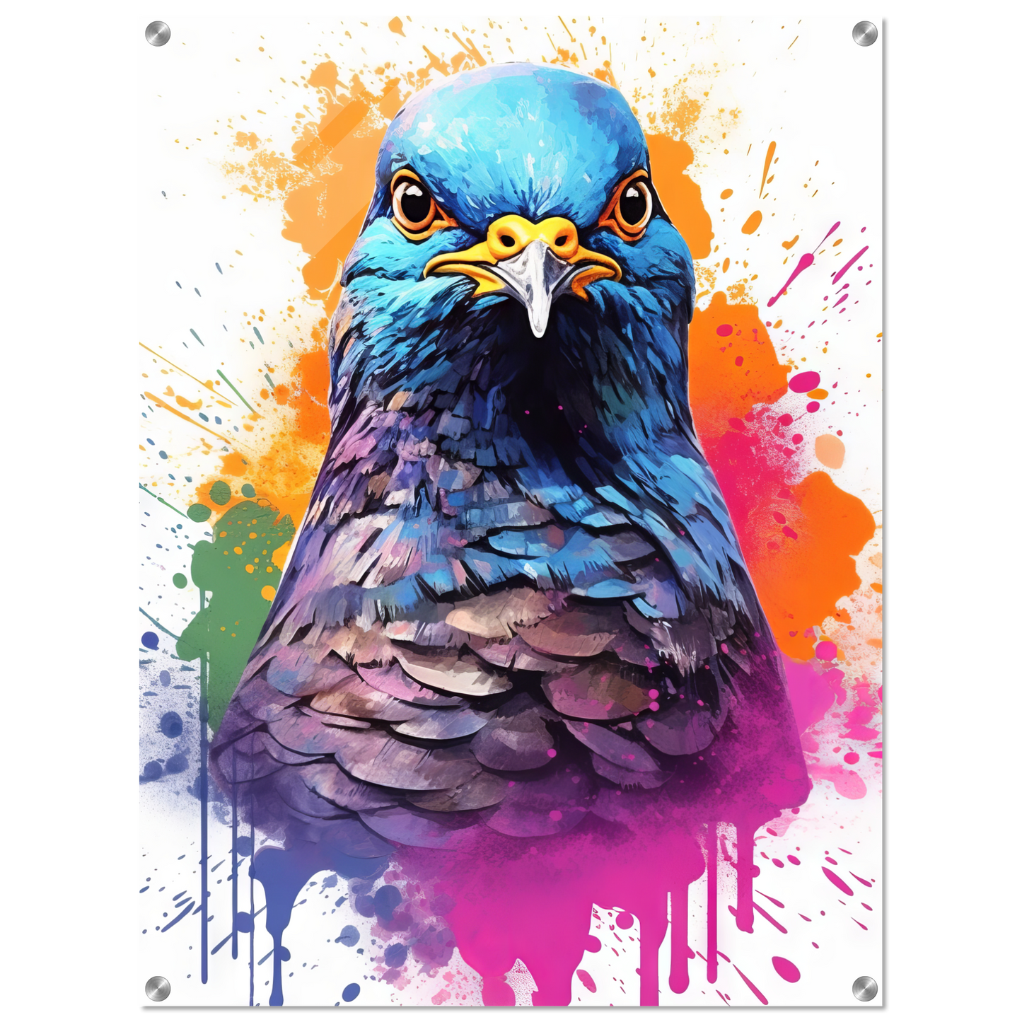 Vogel Taube Pop-Art (BIRD06)