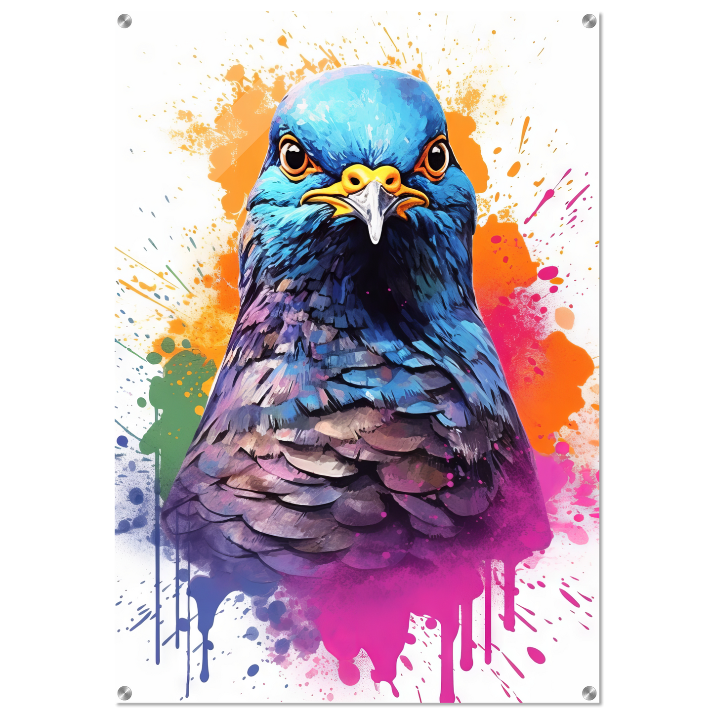 Vogel Taube Pop-Art (BIRD06)