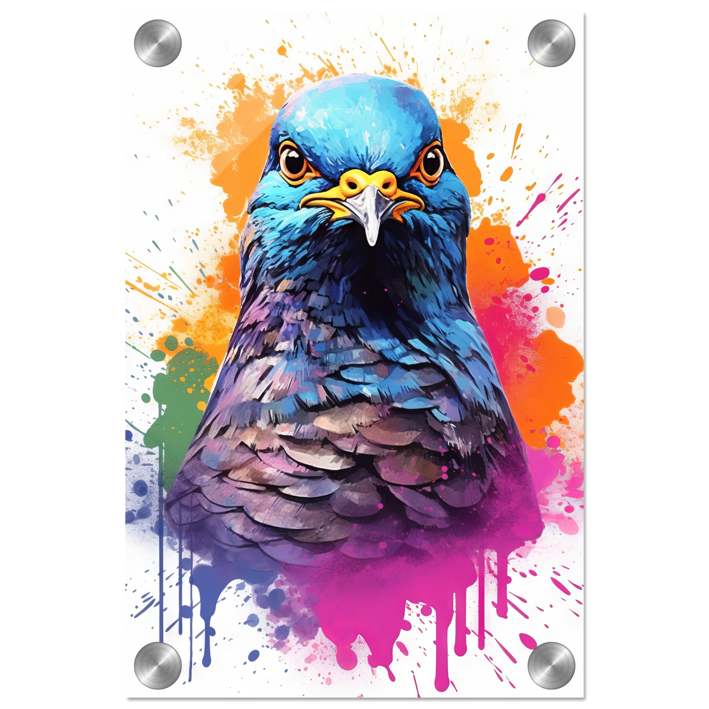 Vogel Taube Pop-Art (BIRD06)