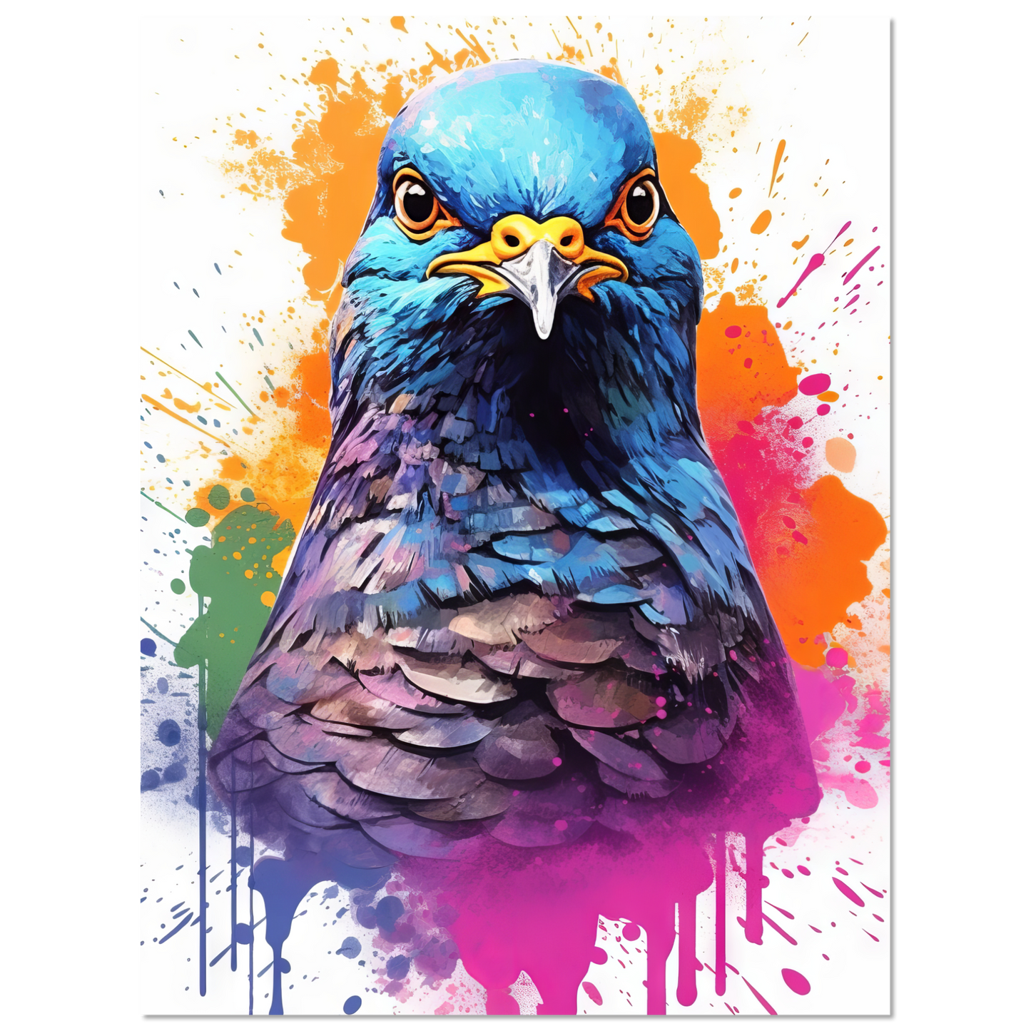 Vogel Taube Pop-Art (BIRD06)