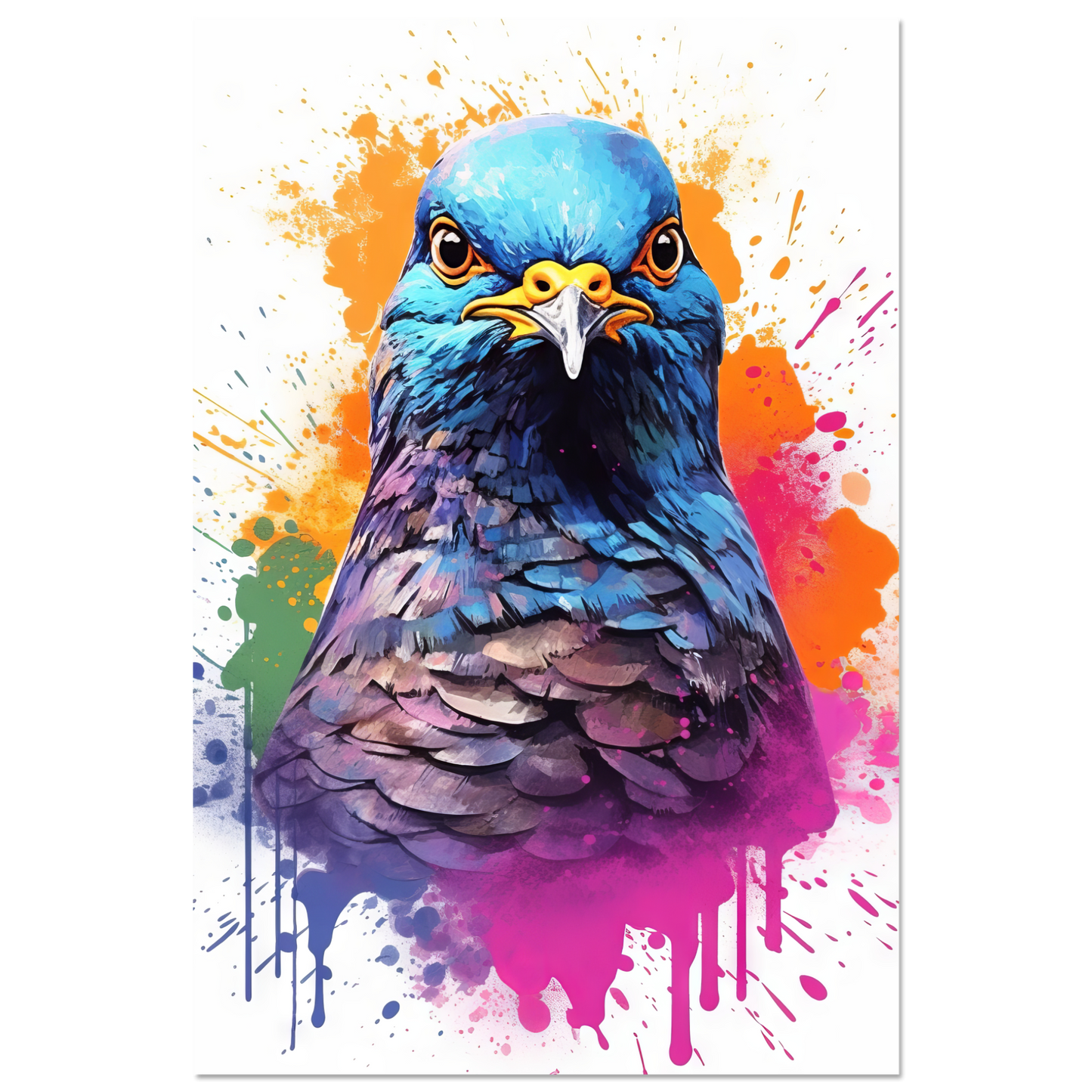 Vogel Taube Pop-Art (BIRD06)
