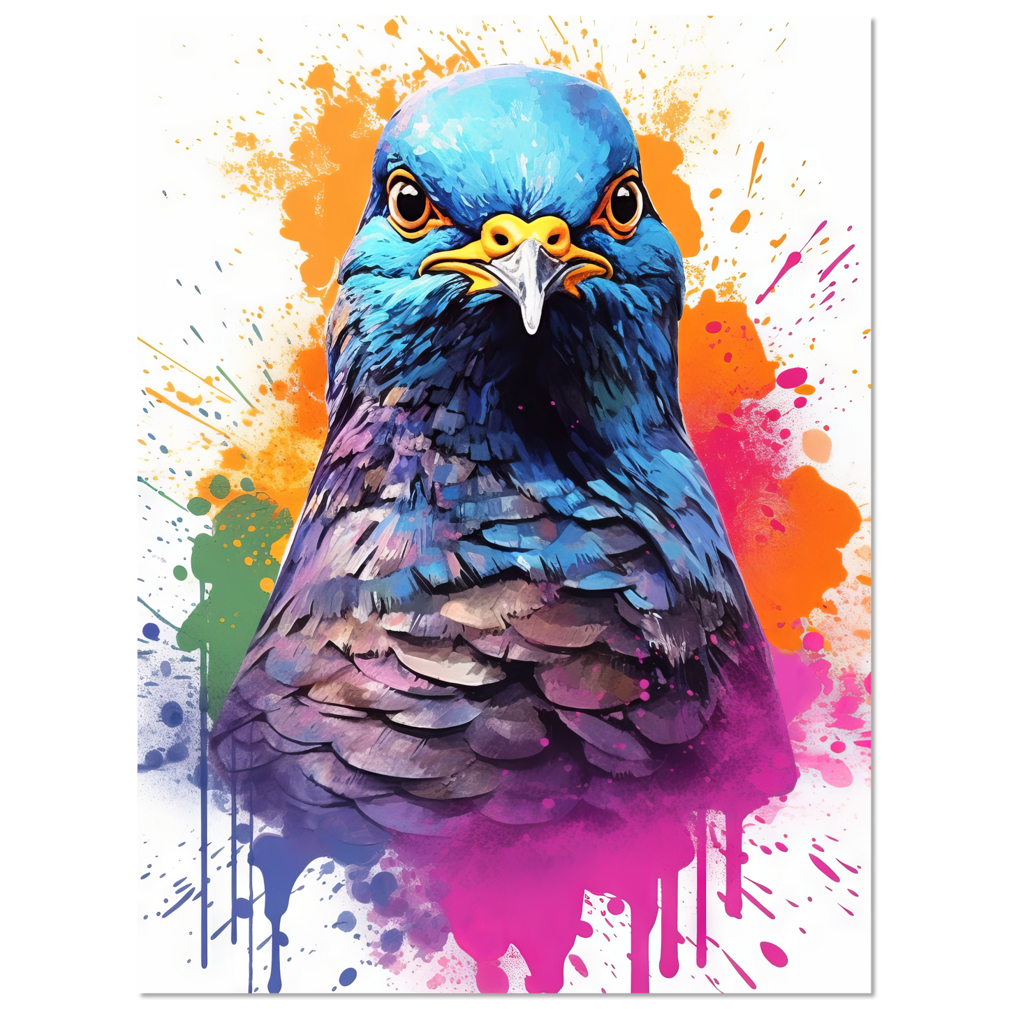 Vogel Taube Pop-Art (BIRD06)