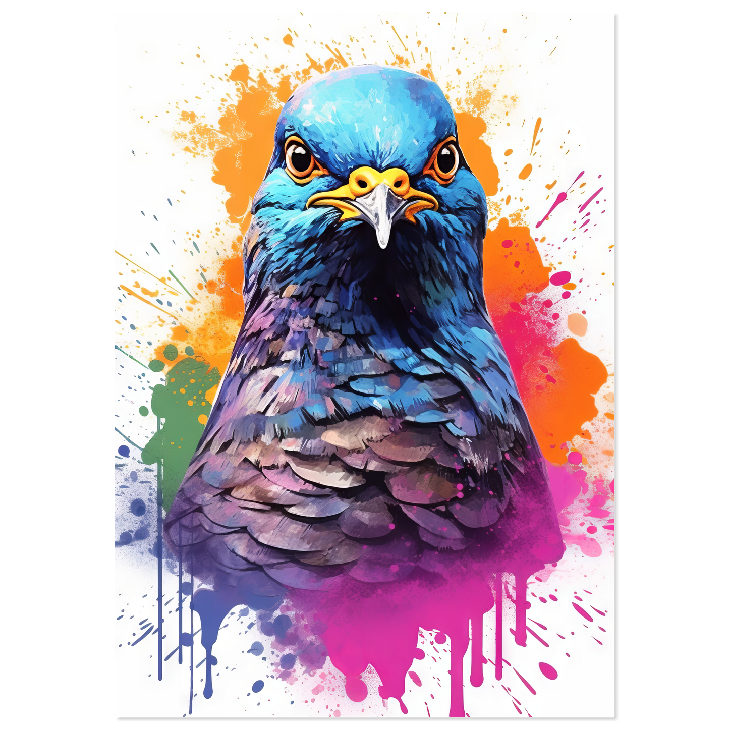 Vogel Taube Pop-Art (BIRD06)