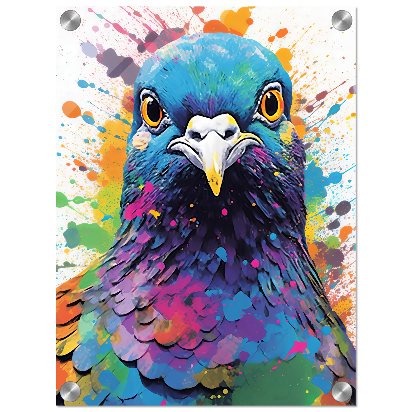 Vogel Taube Pop-Art (BIRD07)