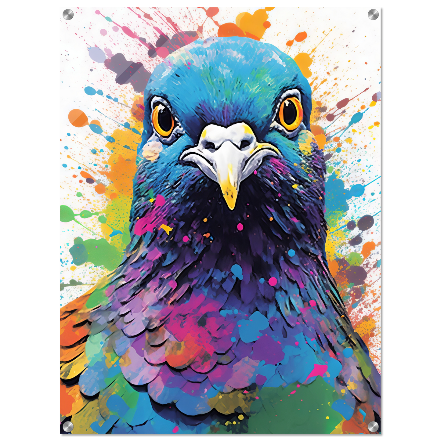 Vogel Taube Pop-Art (BIRD07)