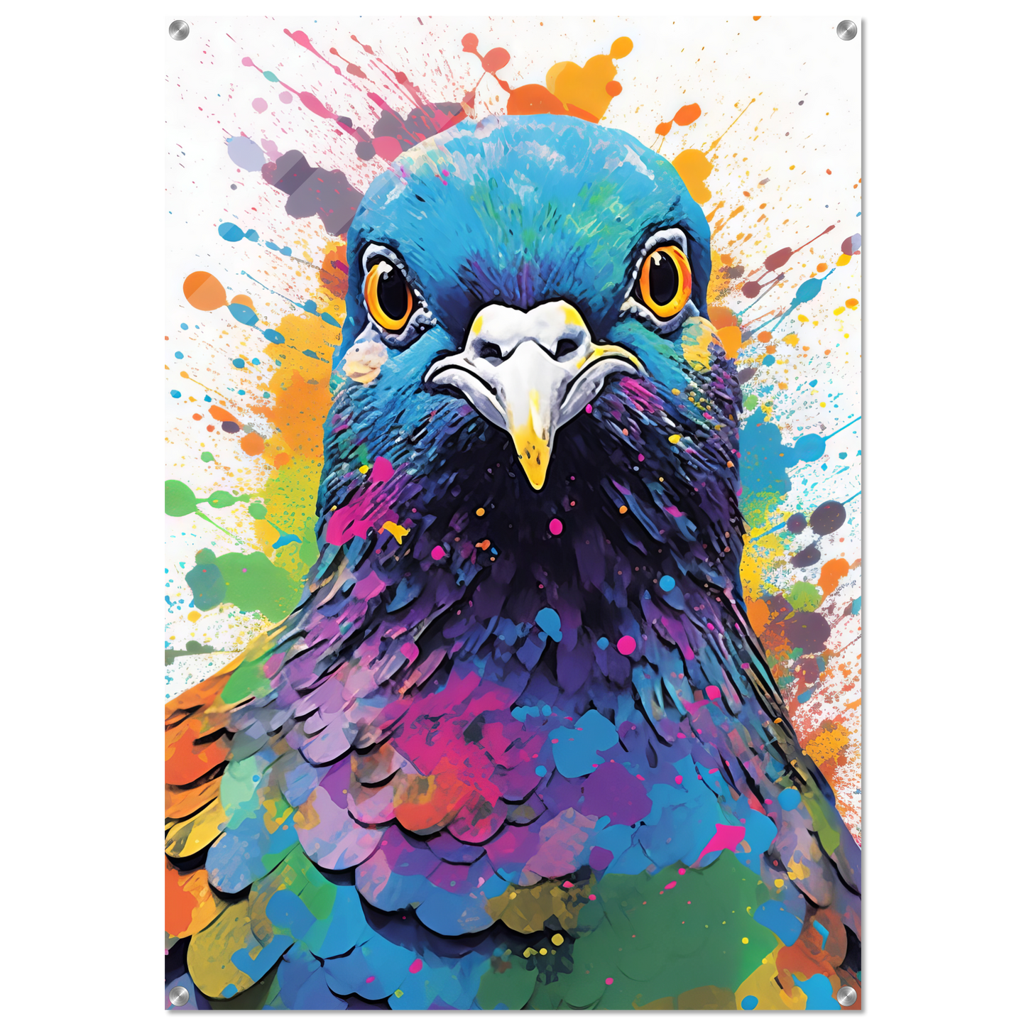 Vogel Taube Pop-Art (BIRD07)