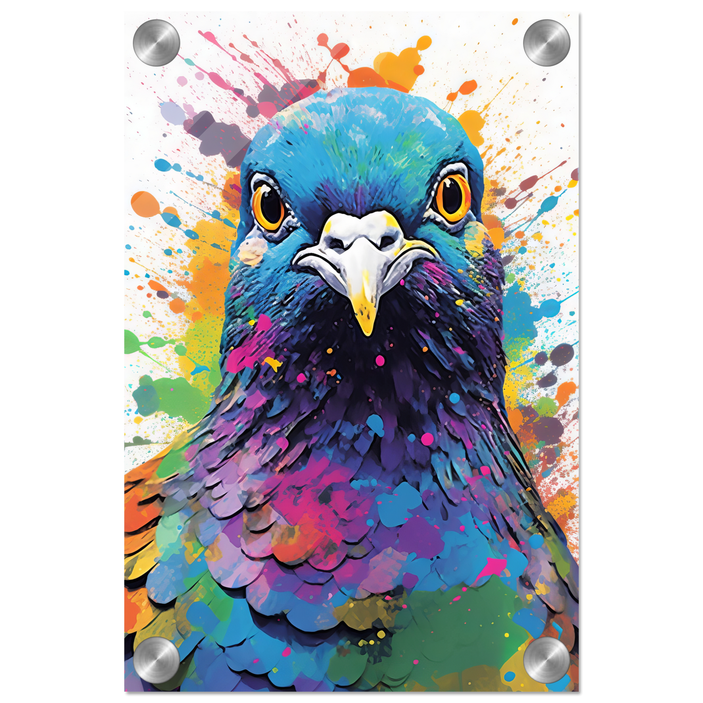 Vogel Taube Pop-Art (BIRD07)