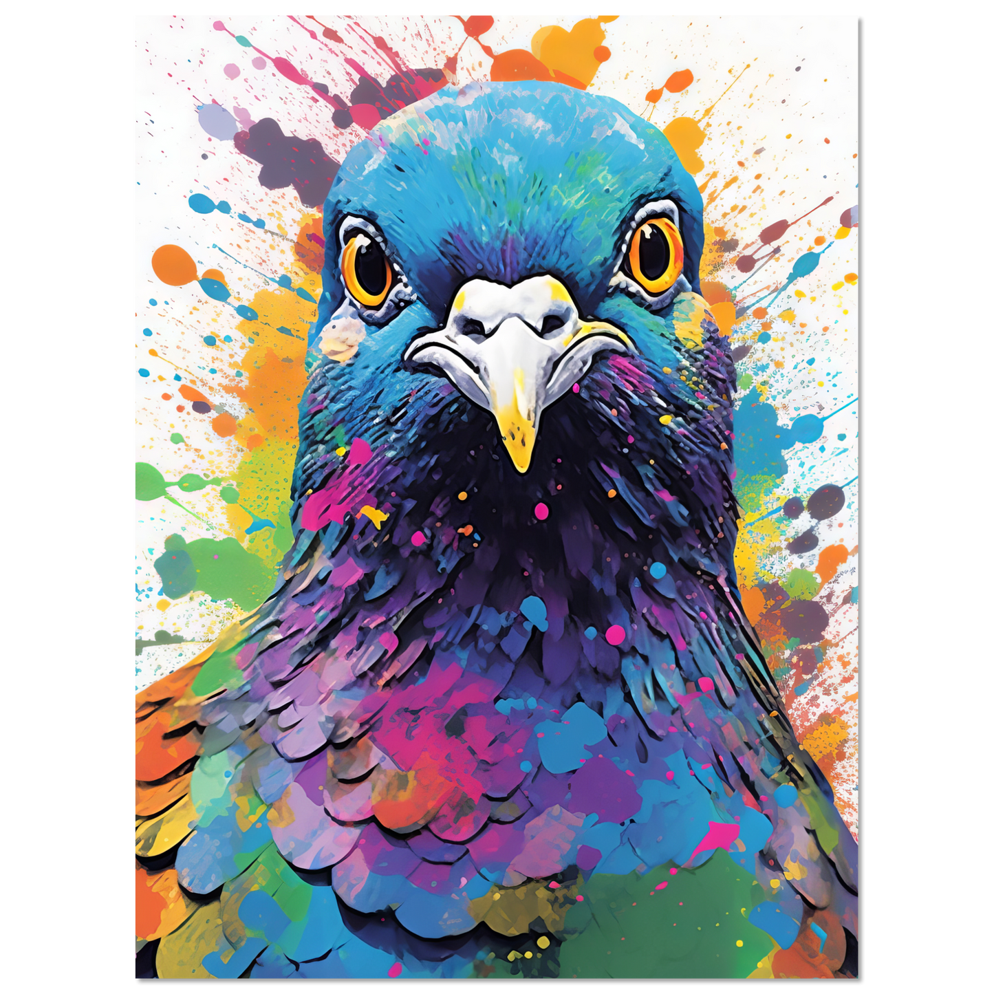 Vogel Taube Pop-Art (BIRD07)