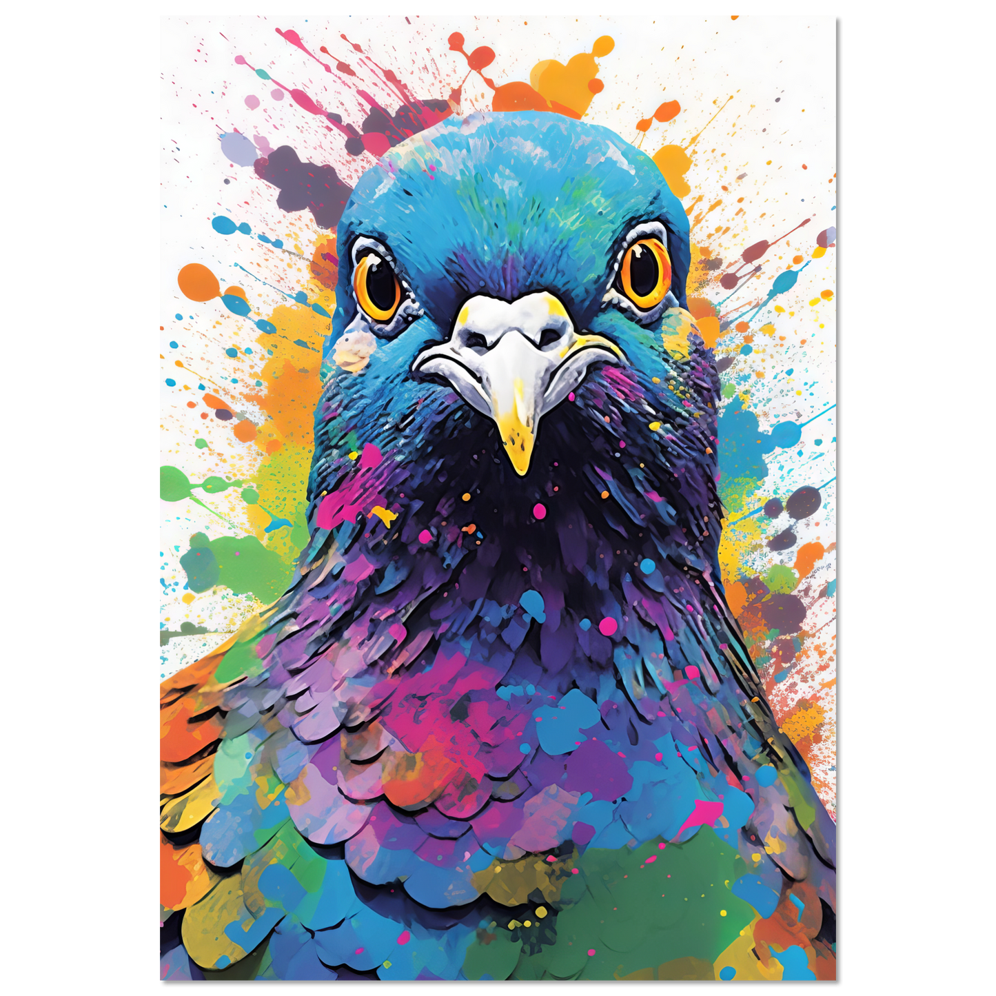 Vogel Taube Pop-Art (BIRD07)