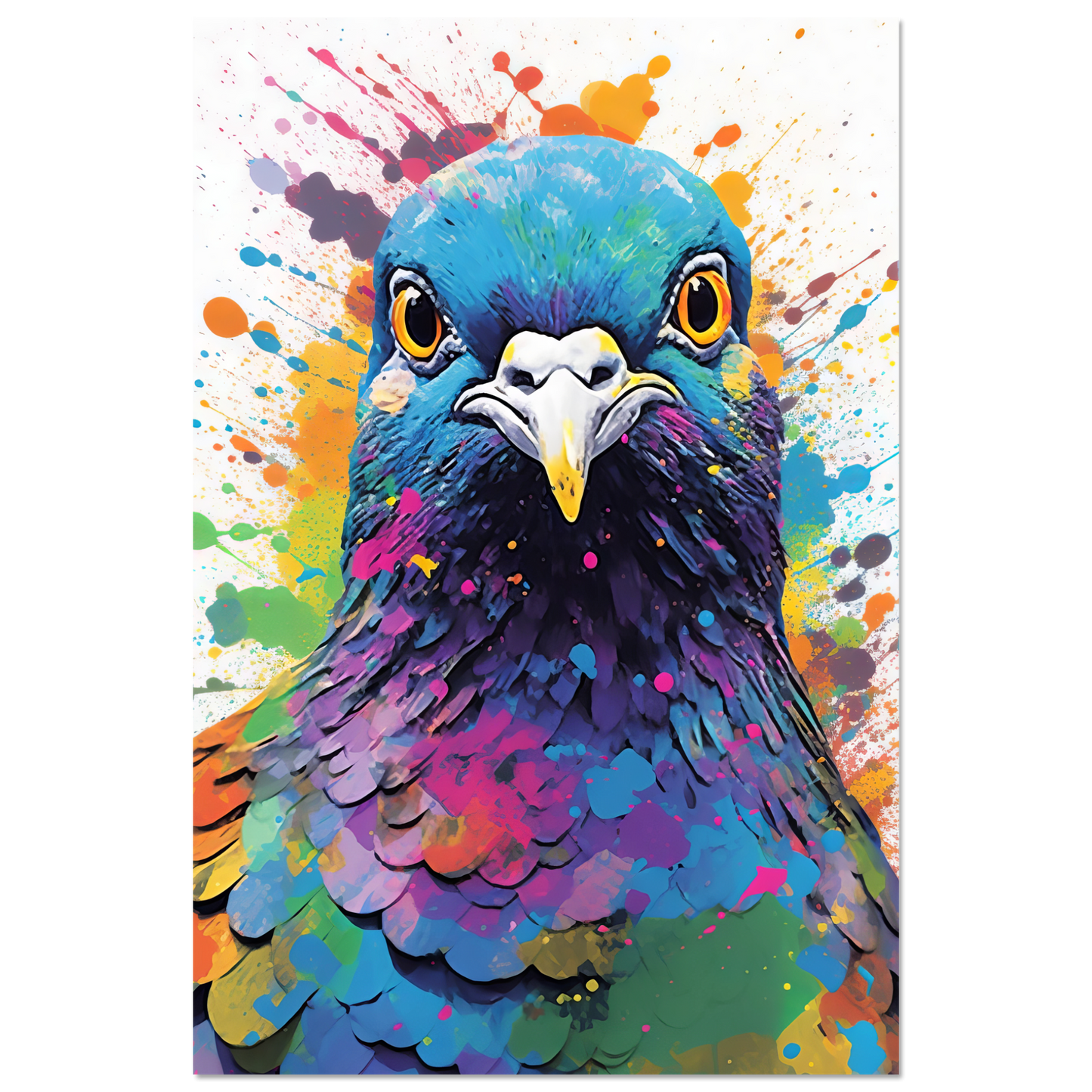 Vogel Taube Pop-Art (BIRD07)