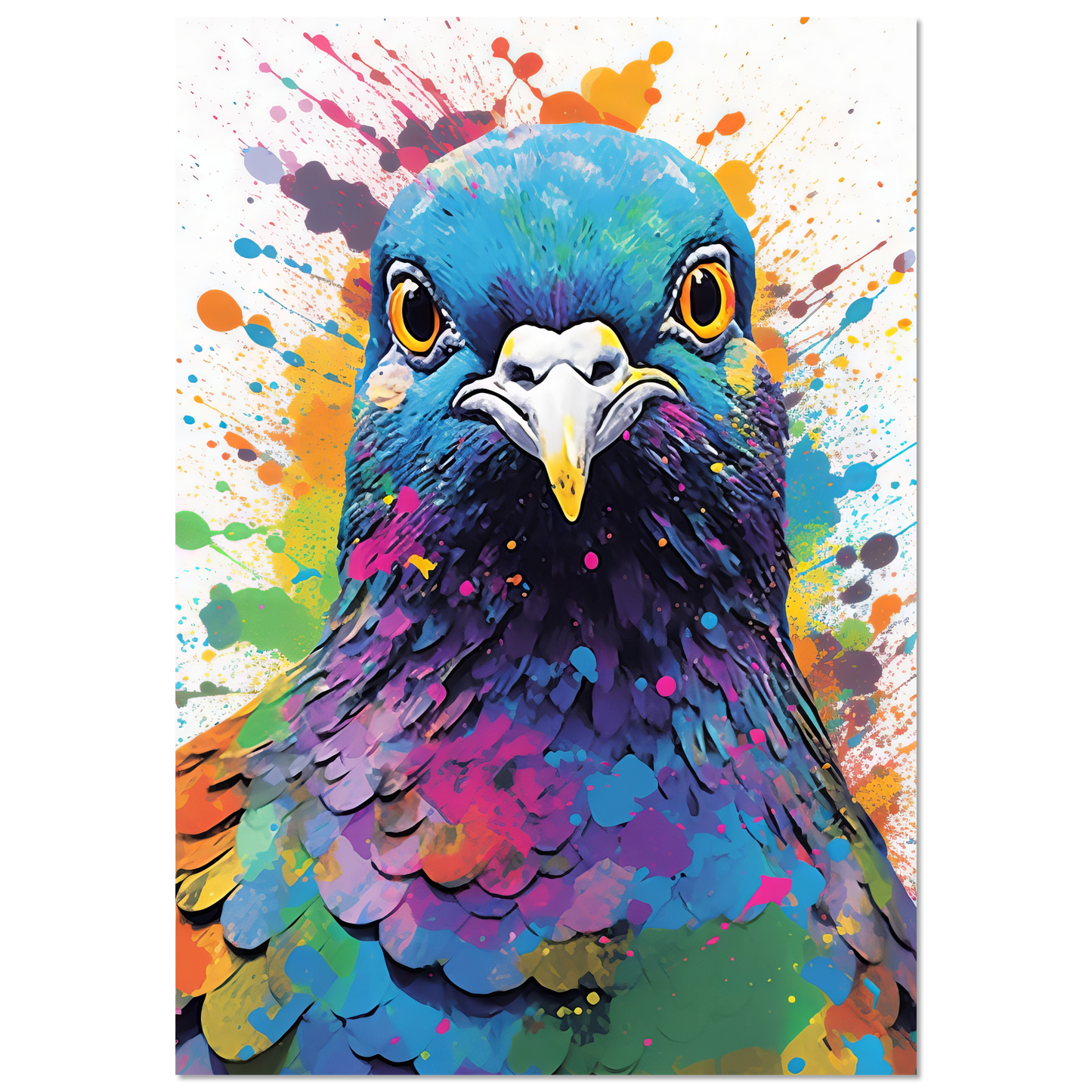 Vogel Taube Pop-Art (BIRD07)
