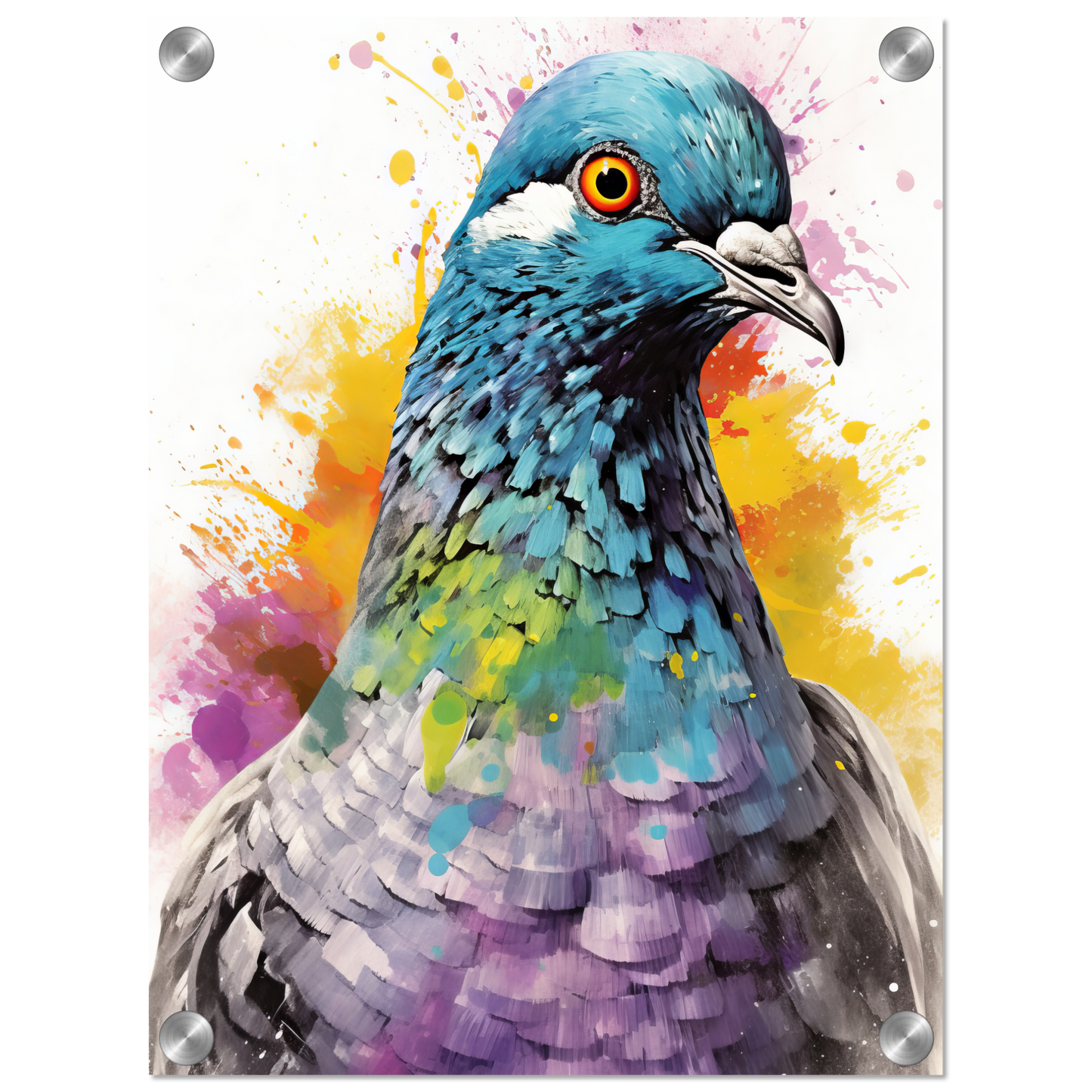 Vogel Taube Pop-Art (BIRD08)