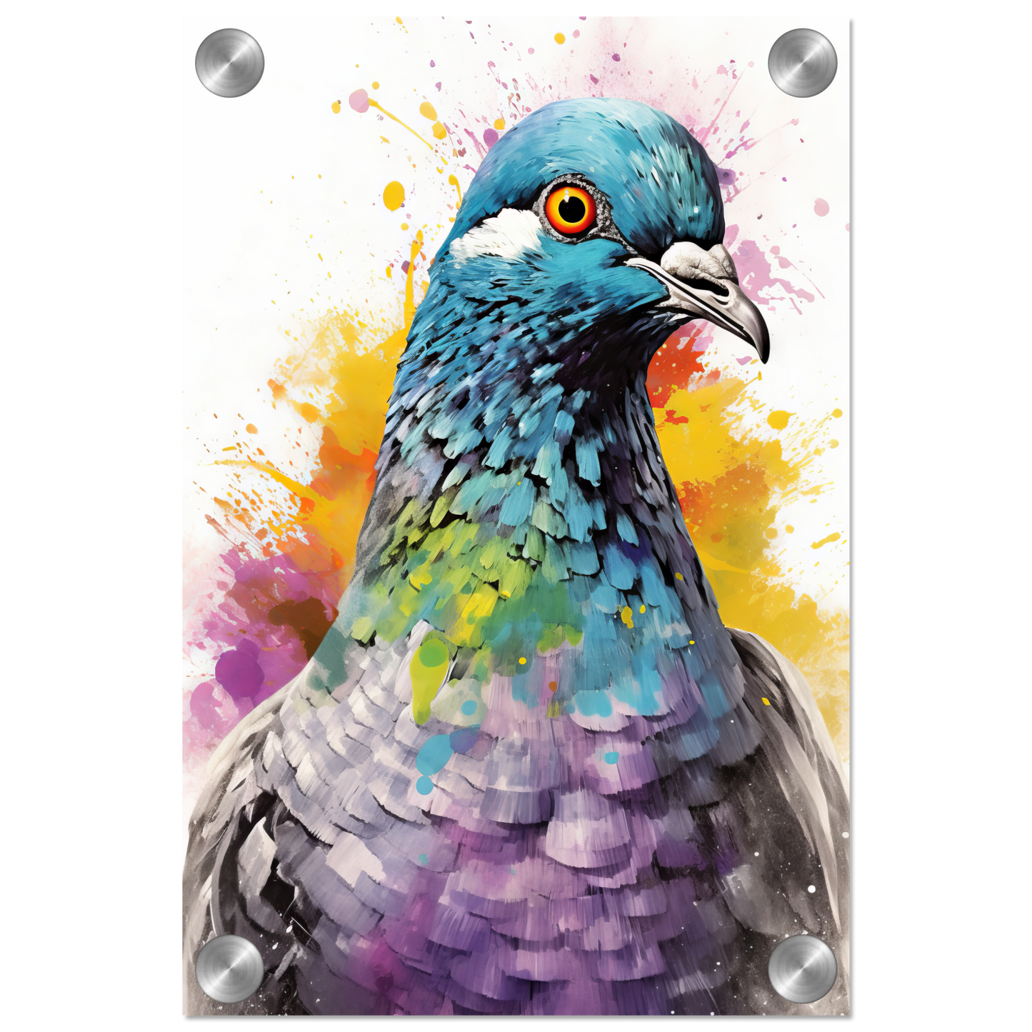 Vogel Taube Pop-Art (BIRD08)