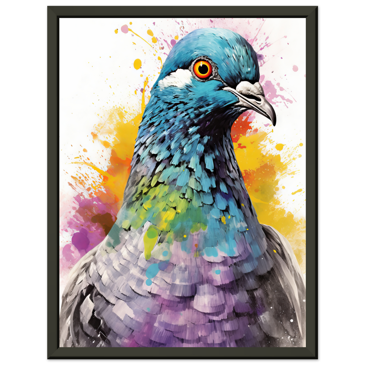 Vogel Taube Pop-Art (BIRD08)