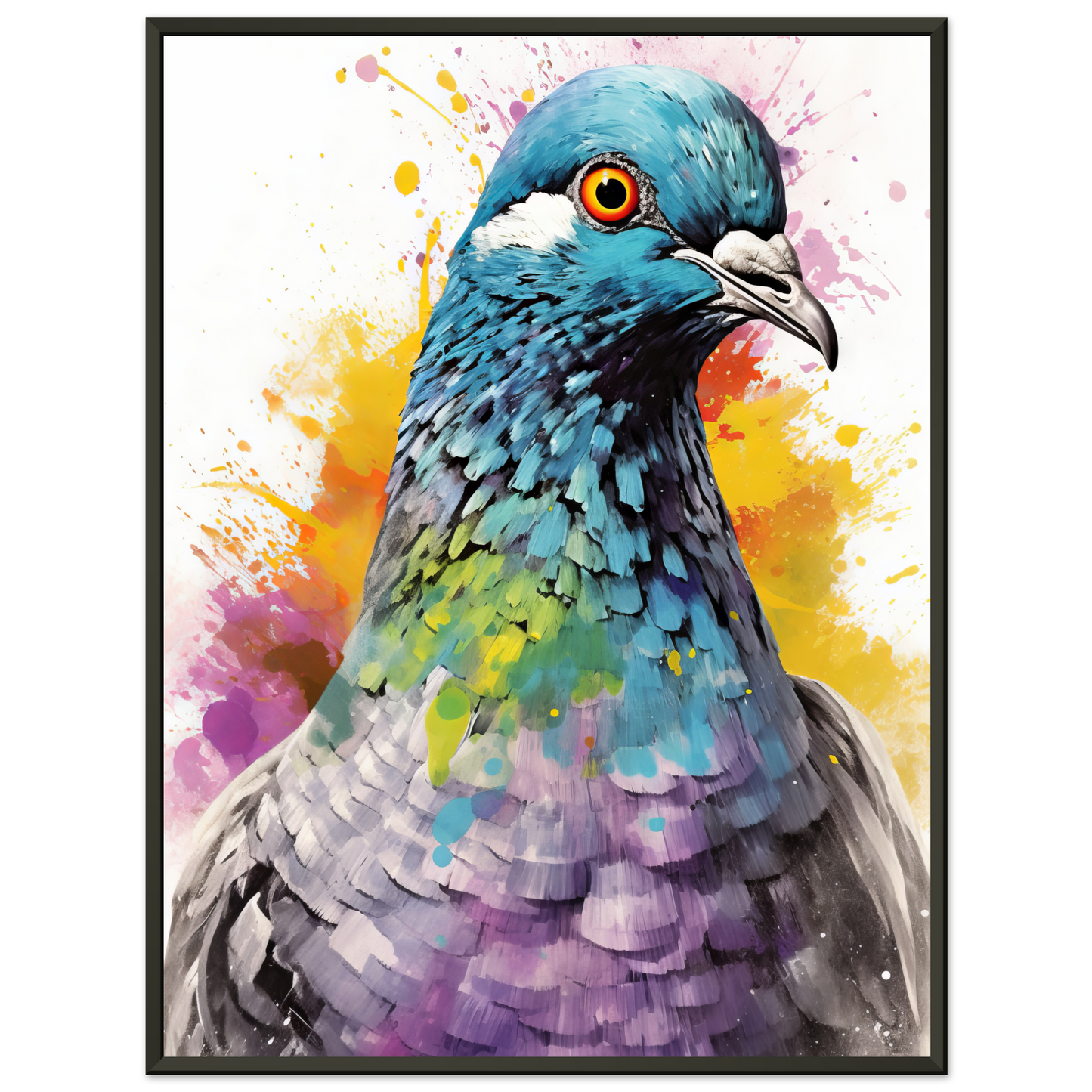 Vogel Taube Pop-Art (BIRD08)