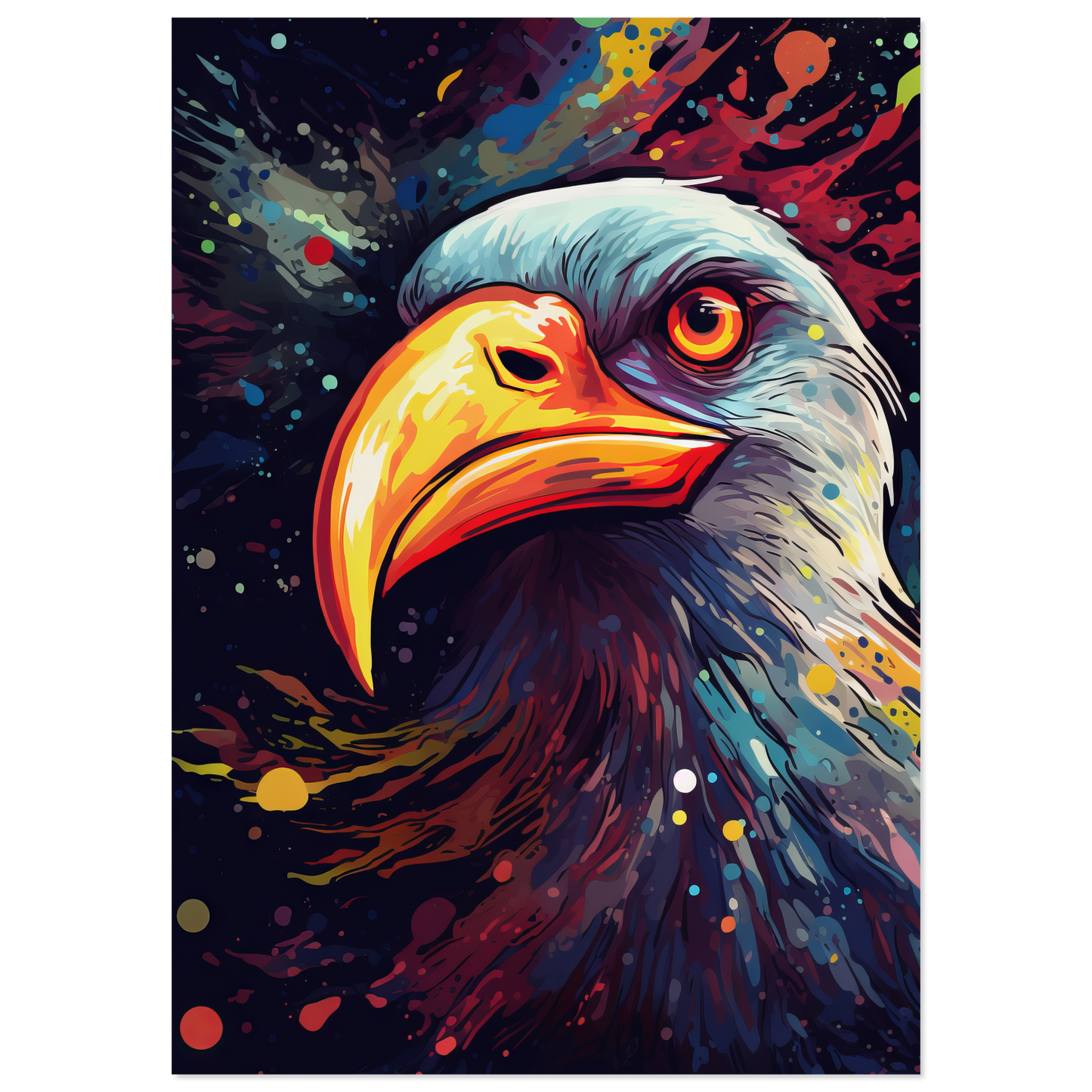 Vogel Möwe Pop-Art (BIRD10)