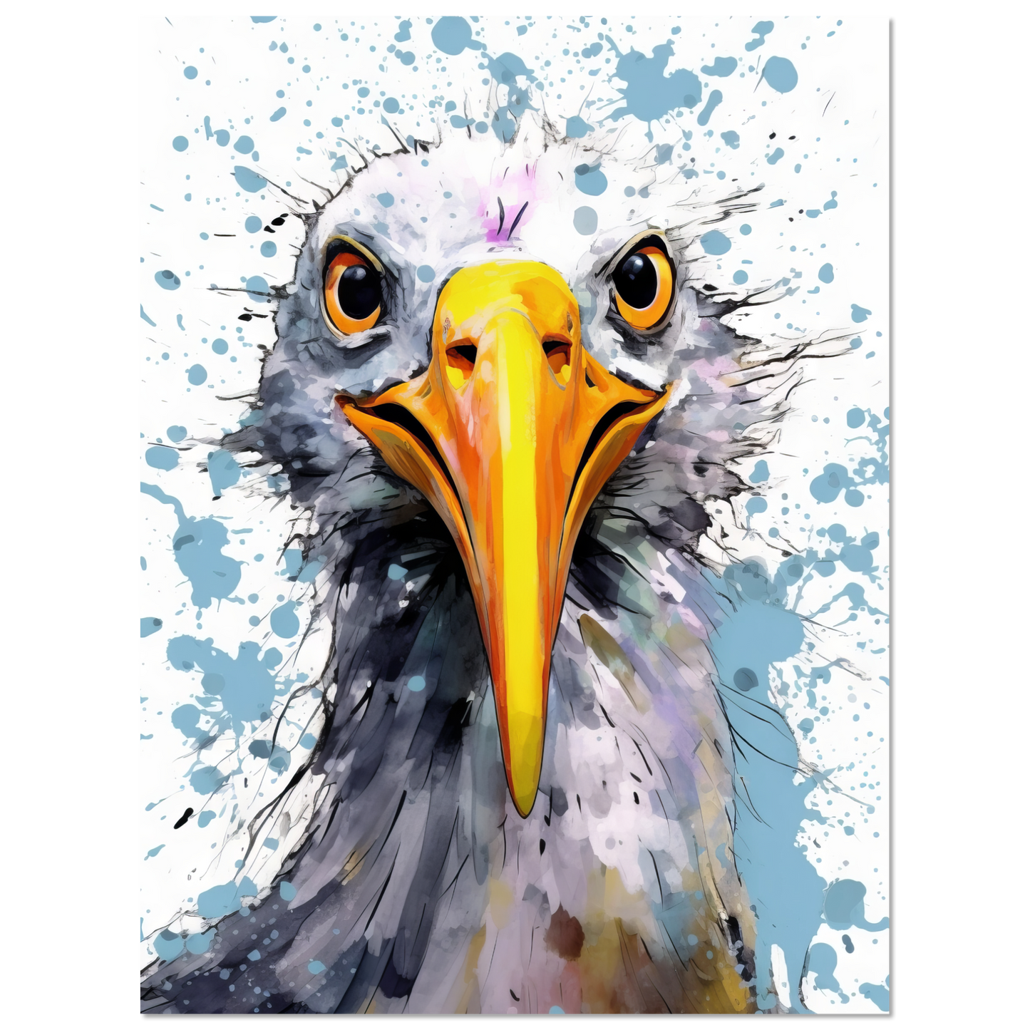 Vogel Möwe Pop-Art (BIRD15)