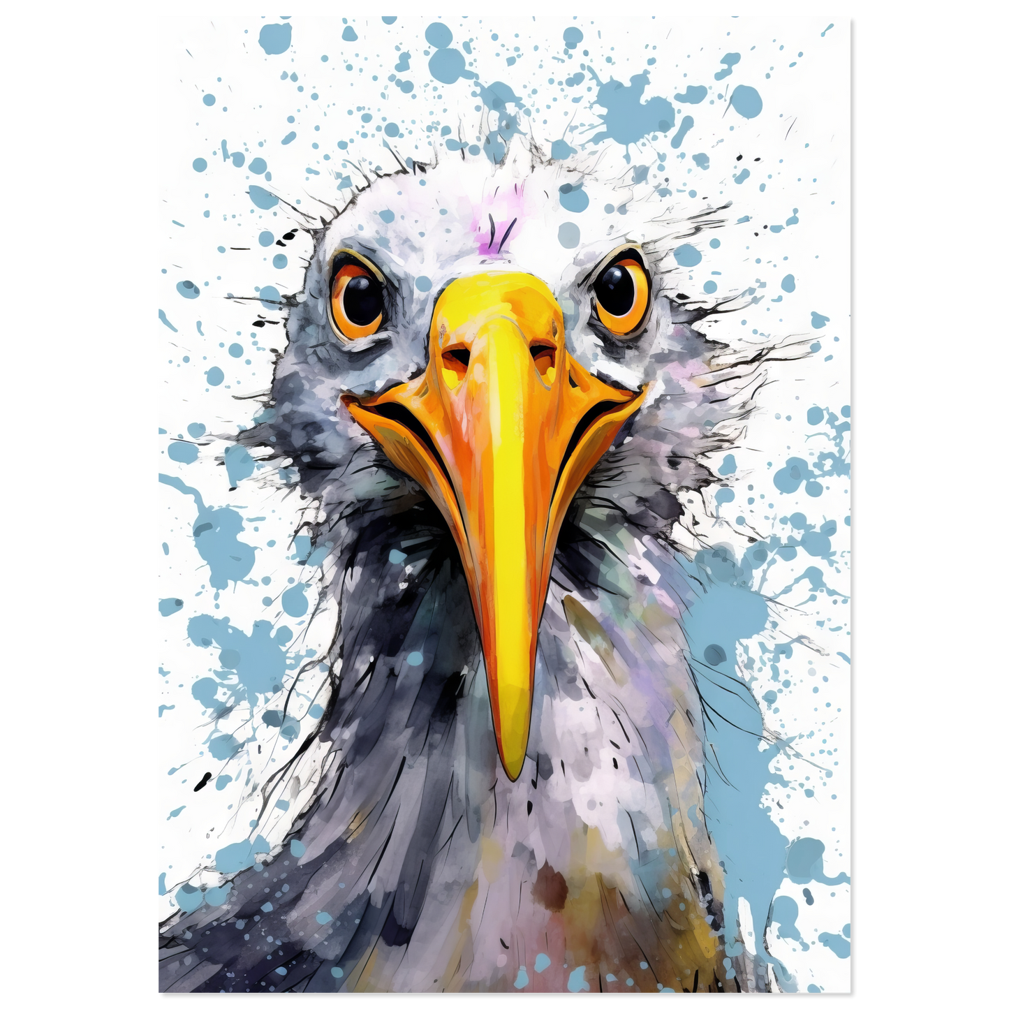 Vogel Möwe Pop-Art (BIRD15)