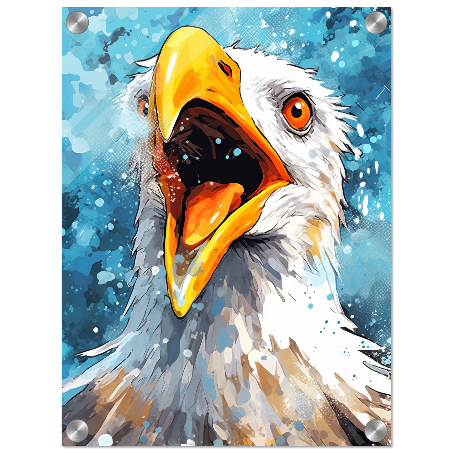 Vogel Möwe Pop-Art (BIRD16)