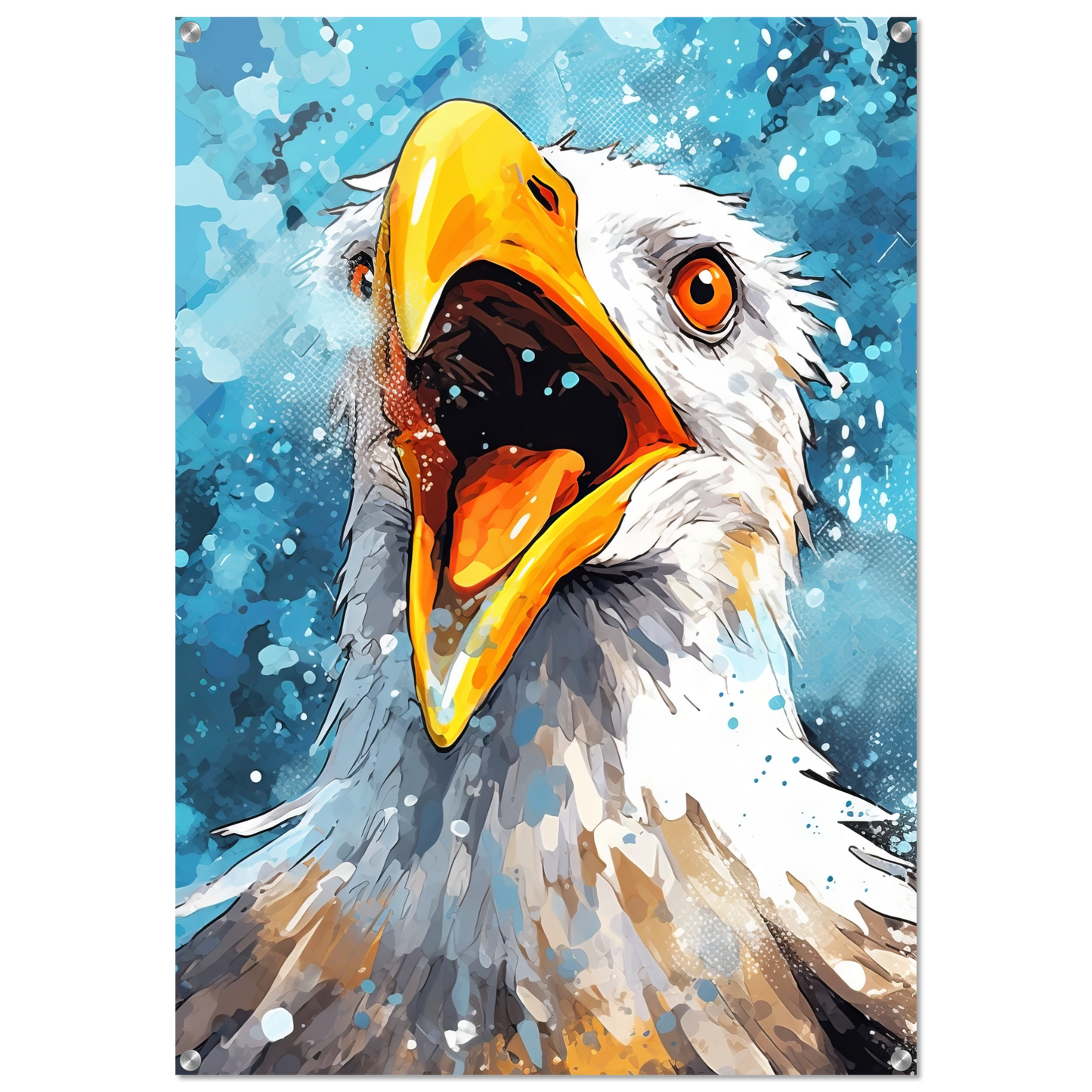 Vogel Möwe Pop-Art (BIRD16)
