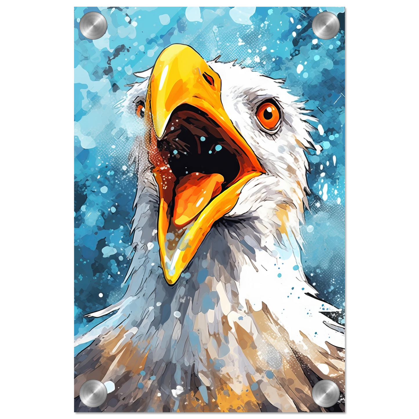 Vogel Möwe Pop-Art (BIRD16)