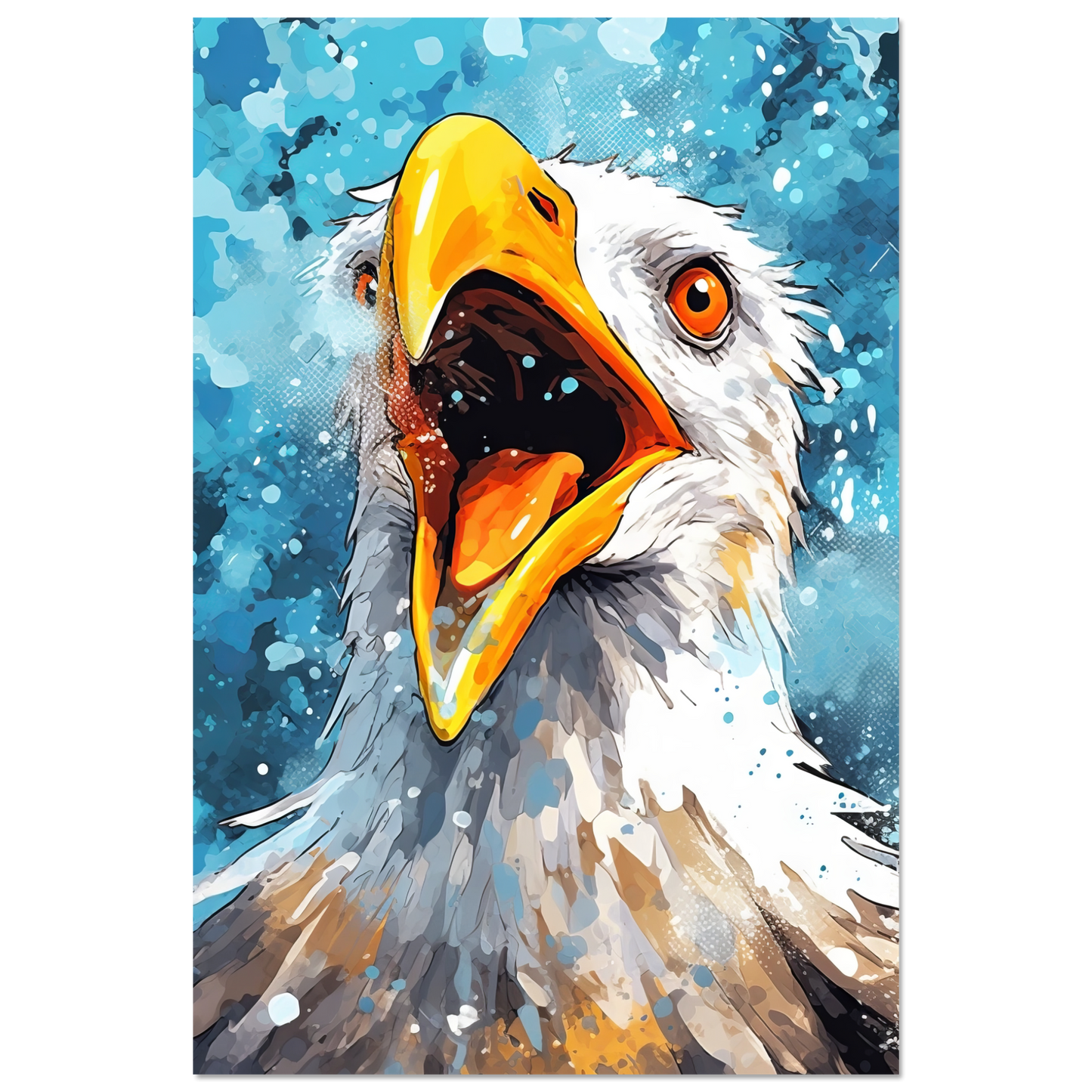 Vogel Möwe Pop-Art (BIRD16)
