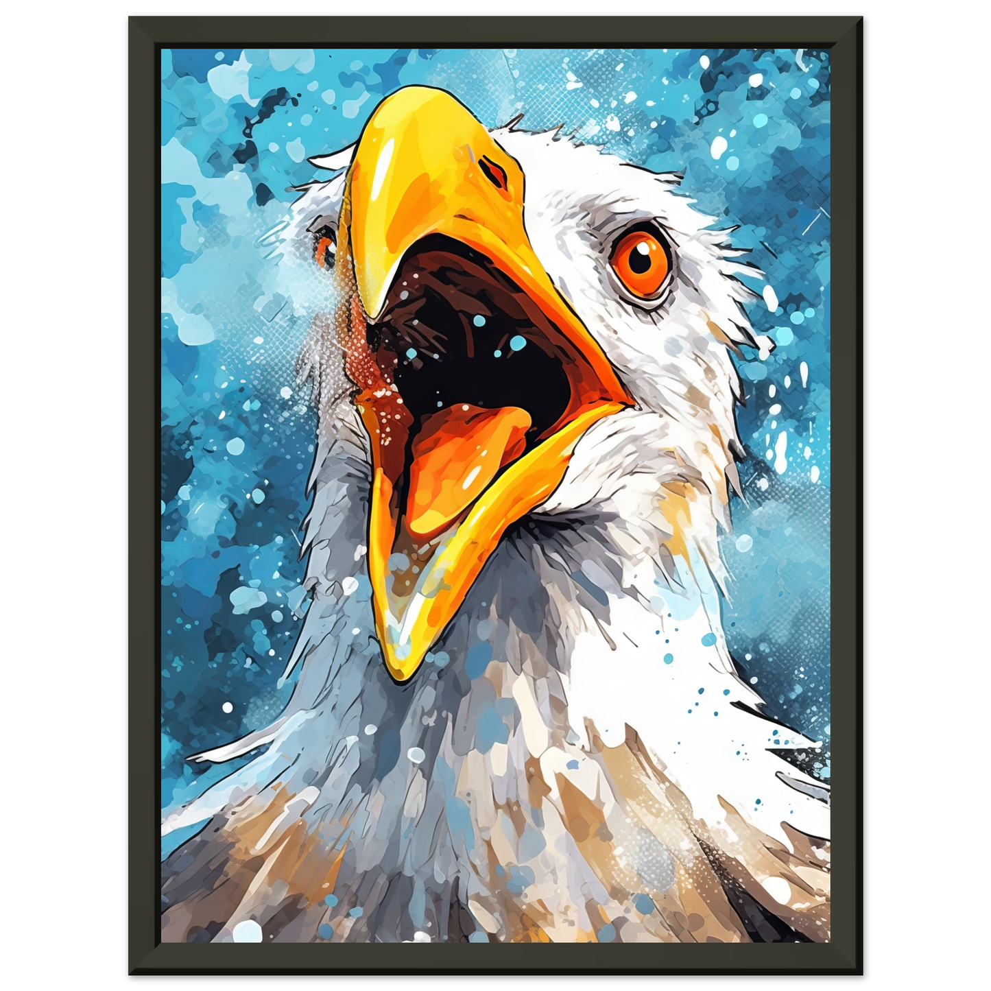 Vogel Möwe Pop-Art (BIRD16)