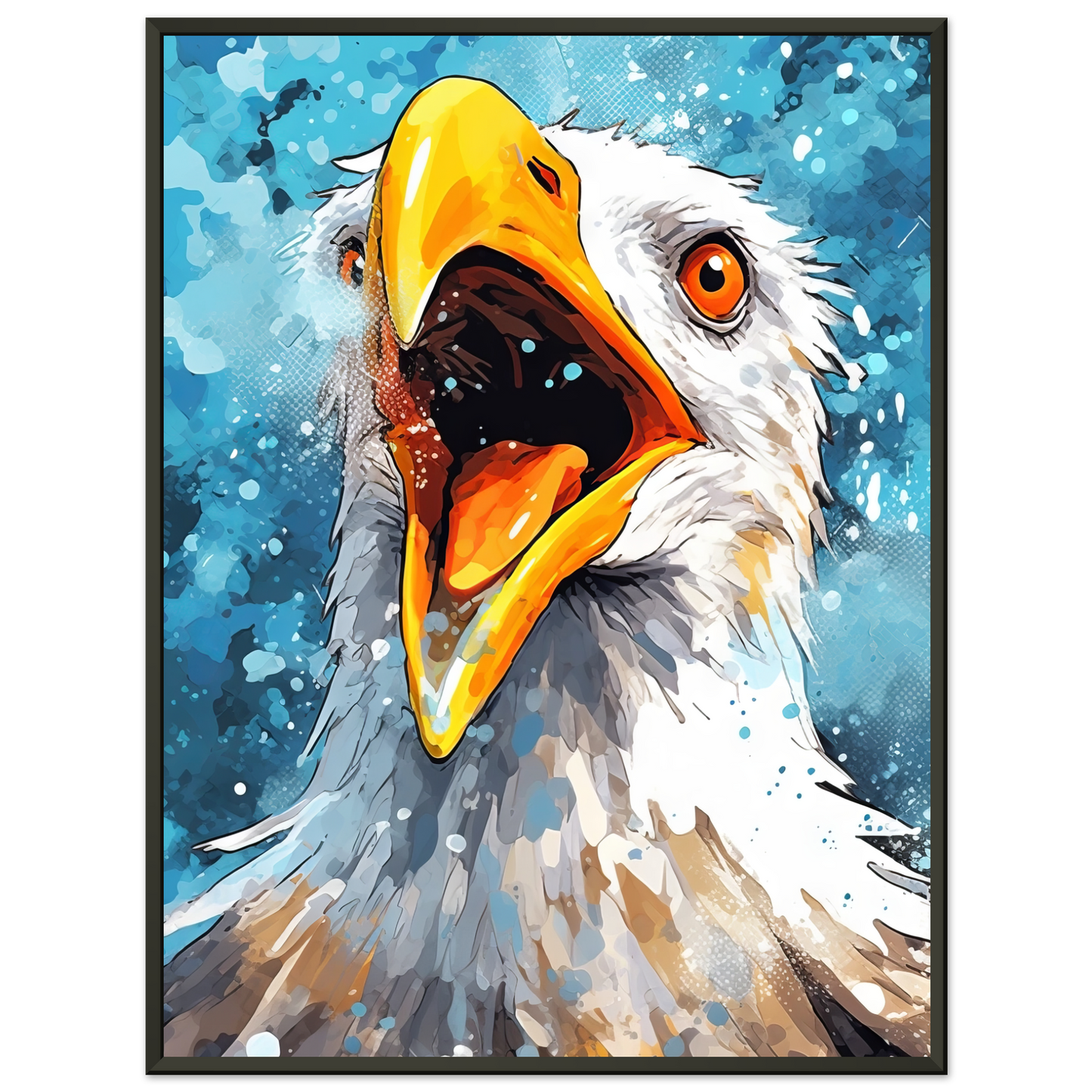 Vogel Möwe Pop-Art (BIRD16)